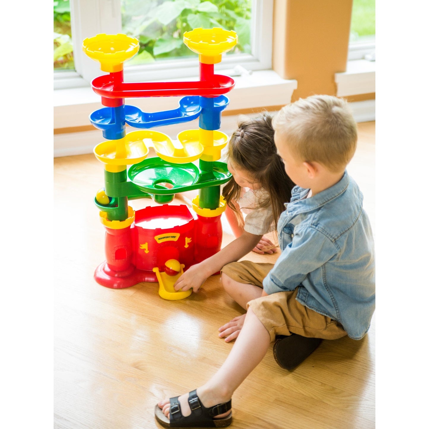 Discovery Toys Castle Marbleworks Chime Ball Drop Tower Toy