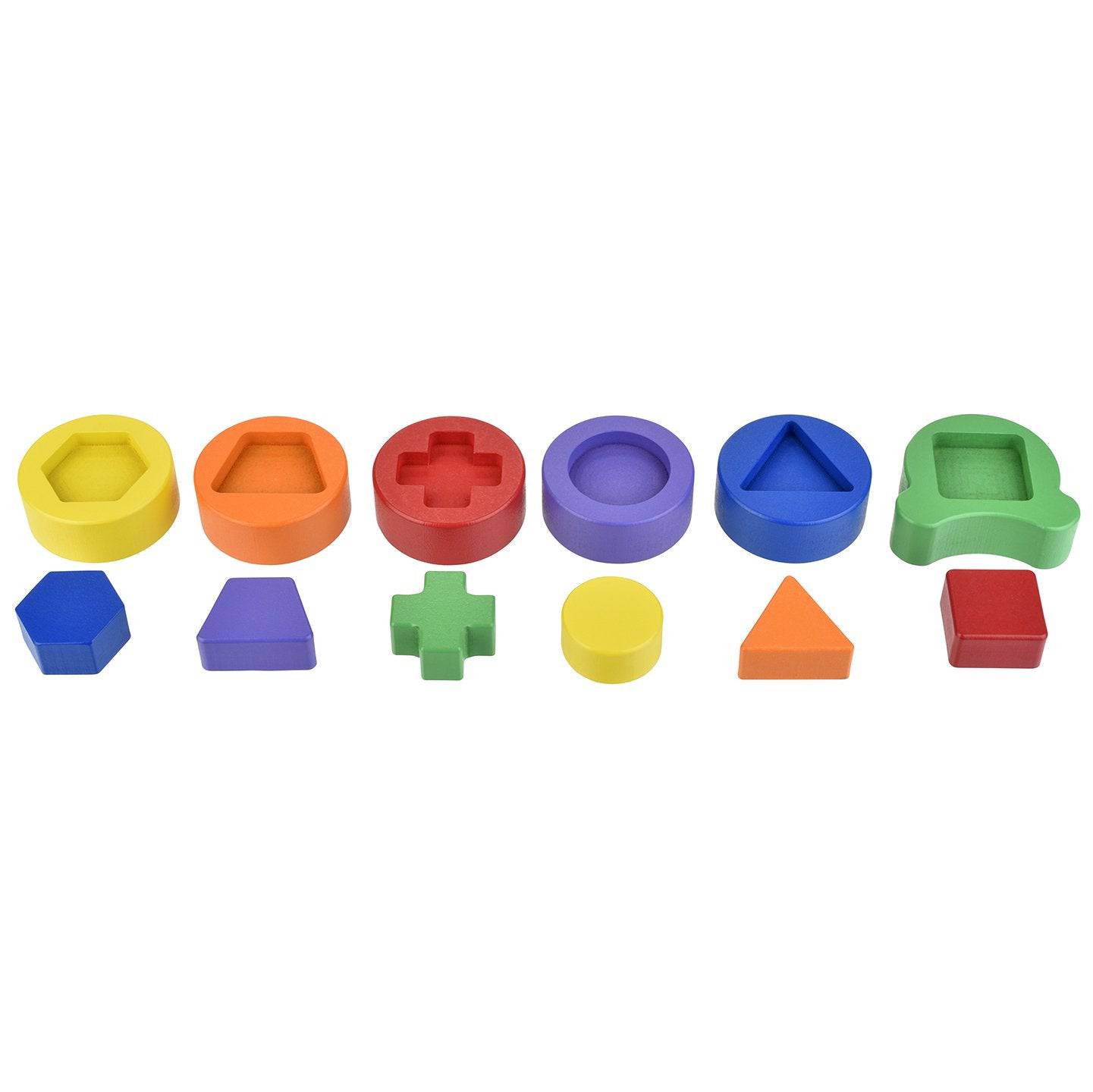Discovery Toys Caterpillar Sort and Stack Montessori Wooden Stacker & Shape Sorter Toy