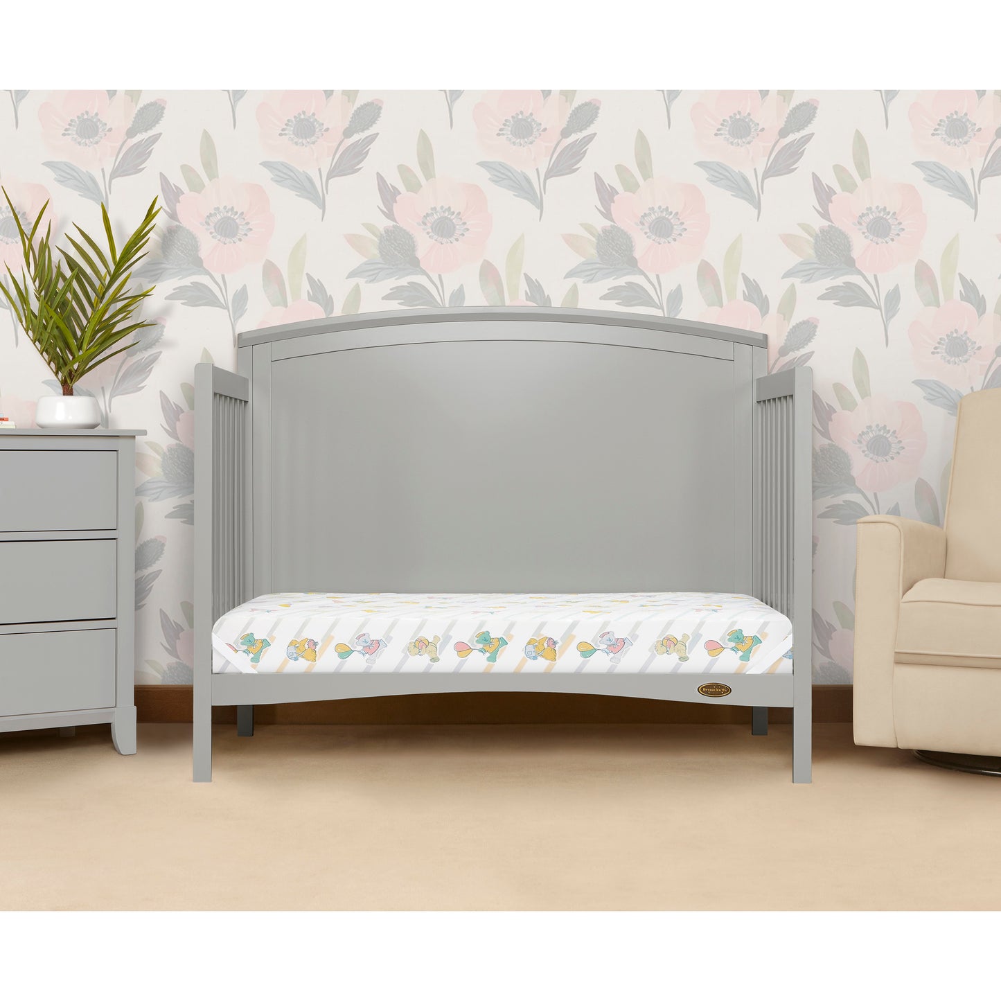 Dream On Me Taffy 4 Inch Full Size Fiber Standard Crib & Toddler Mattress
