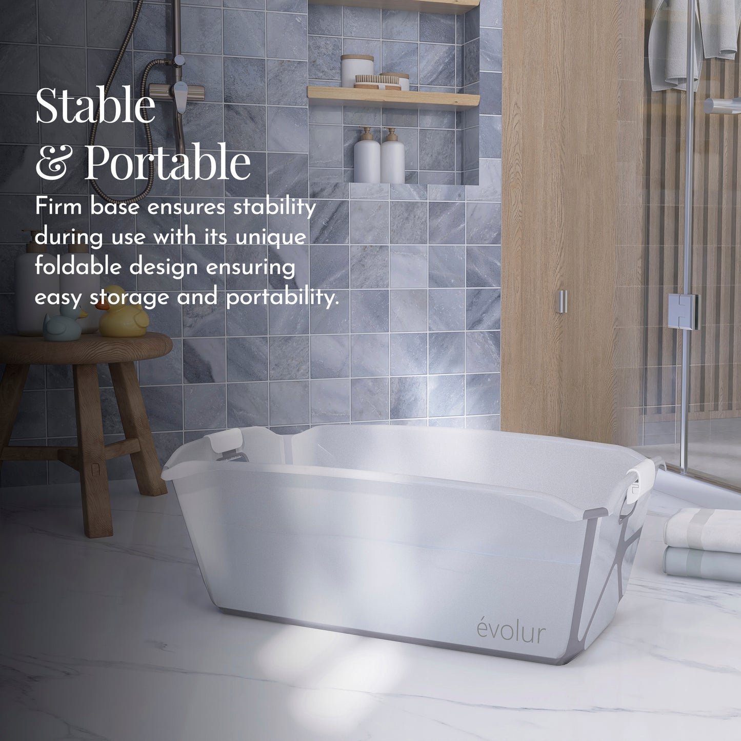 Evolur Supple Baby Spa Bath Tub