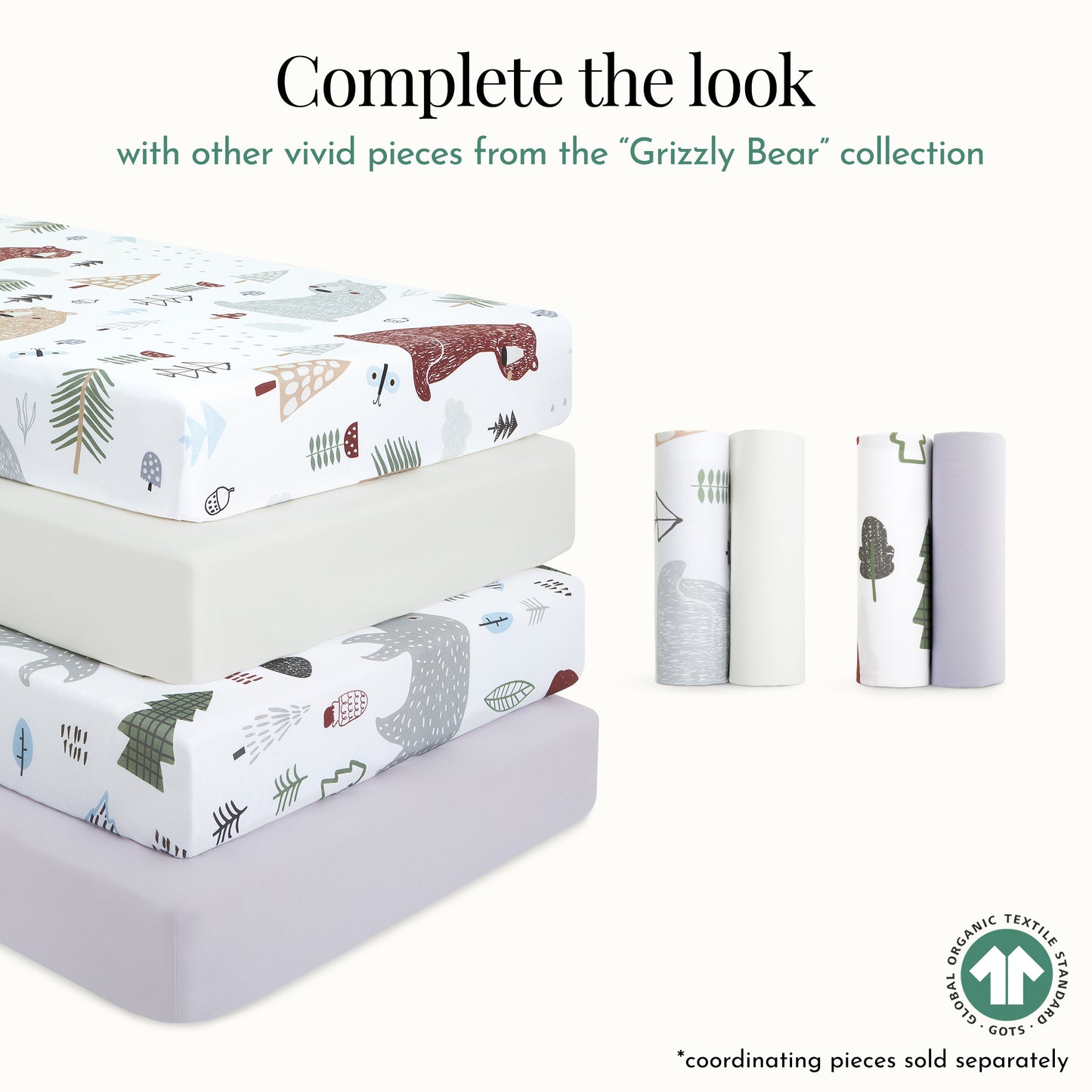 Evolur Grizzly Bear 3 pc Toddler Set