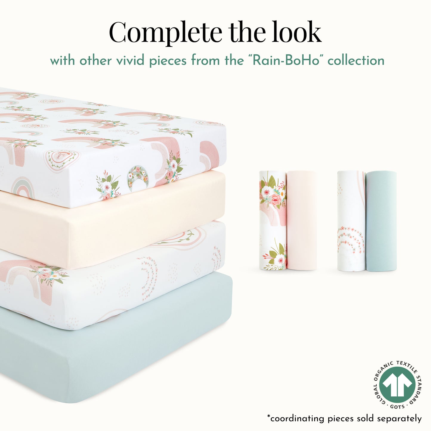 Evolur Rain-Boho 2 pc Sheet Set (Light)