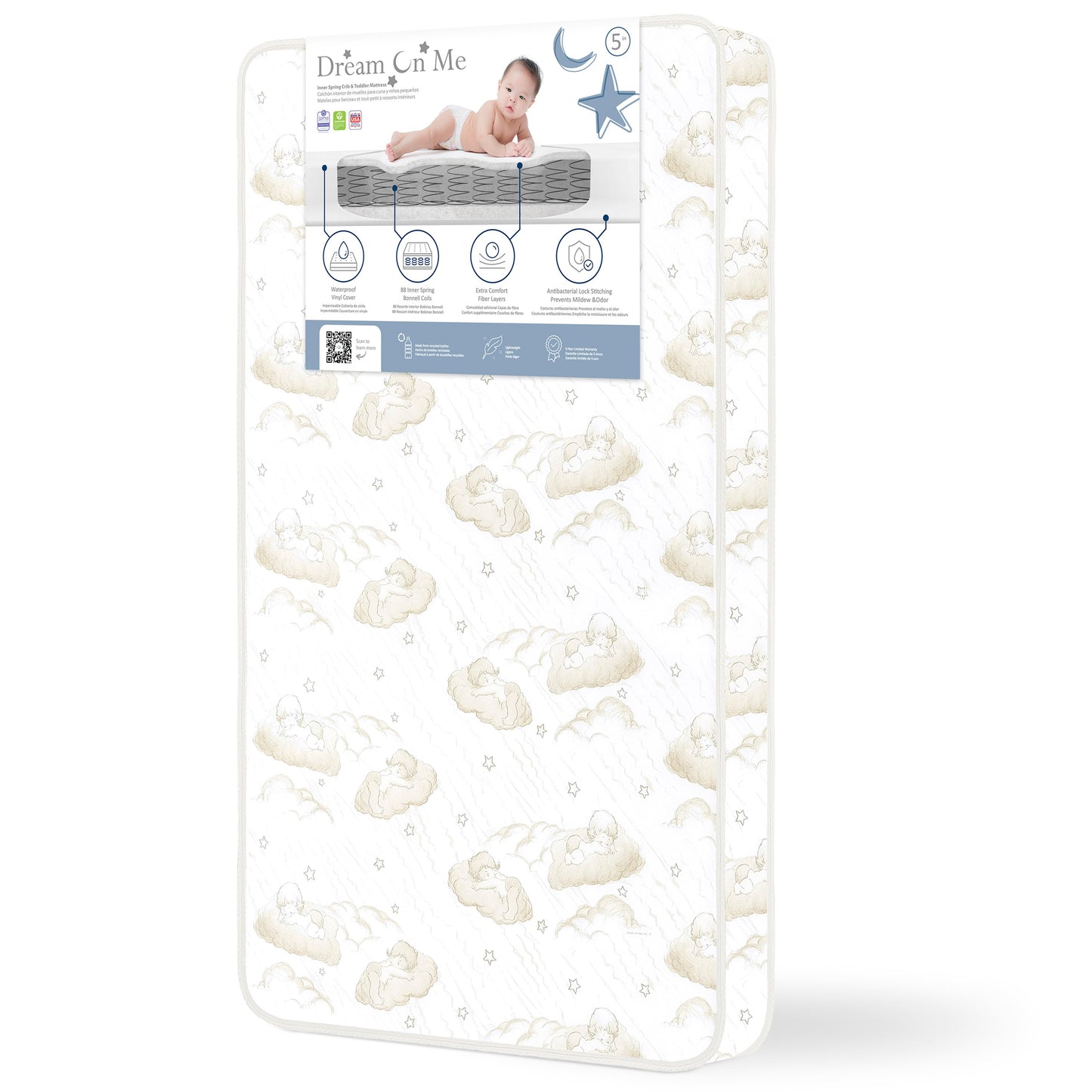Dream On Me Twilight Spring Coil Mattress