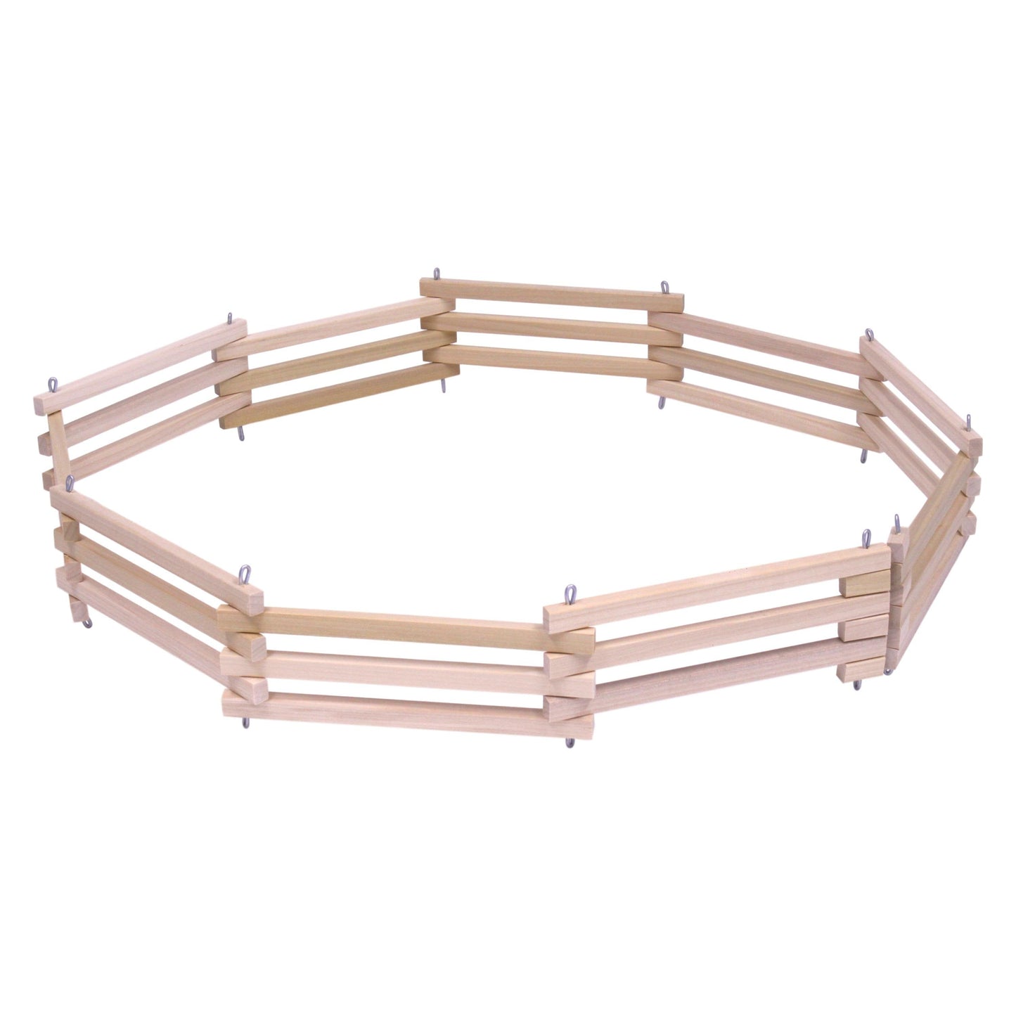 Amish Wooden Folding Corral Fence Toy Unfinished Wood