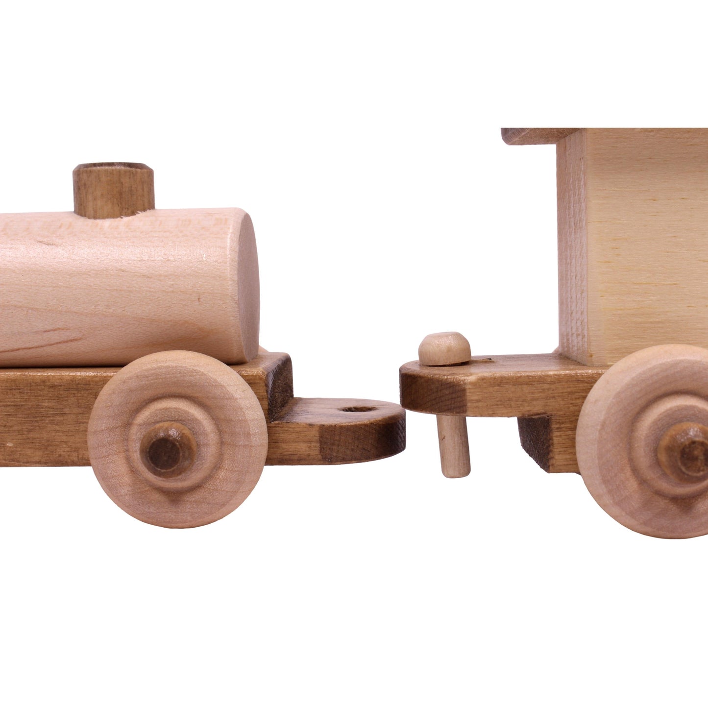 Amish Wooden Toy Train Play Set 24" Long Kid-Safe Finish