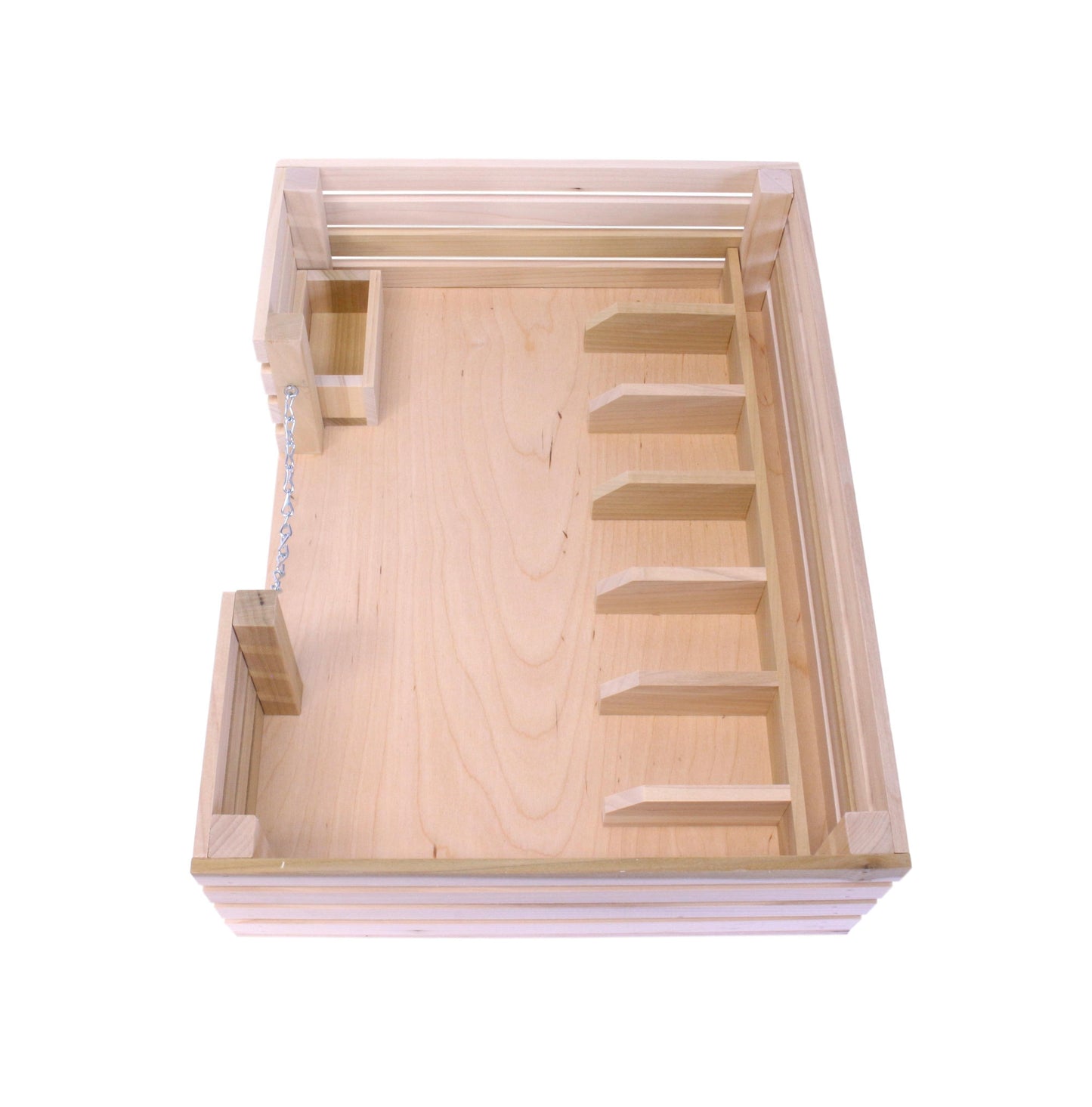 Amish Wooden Mini Stockyard Toy, with 7 Stalls