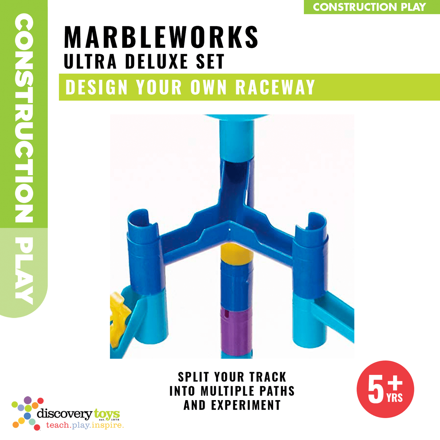Discovery Toys Marbleworks Ultra Grand Prix Set Racing Marble Run