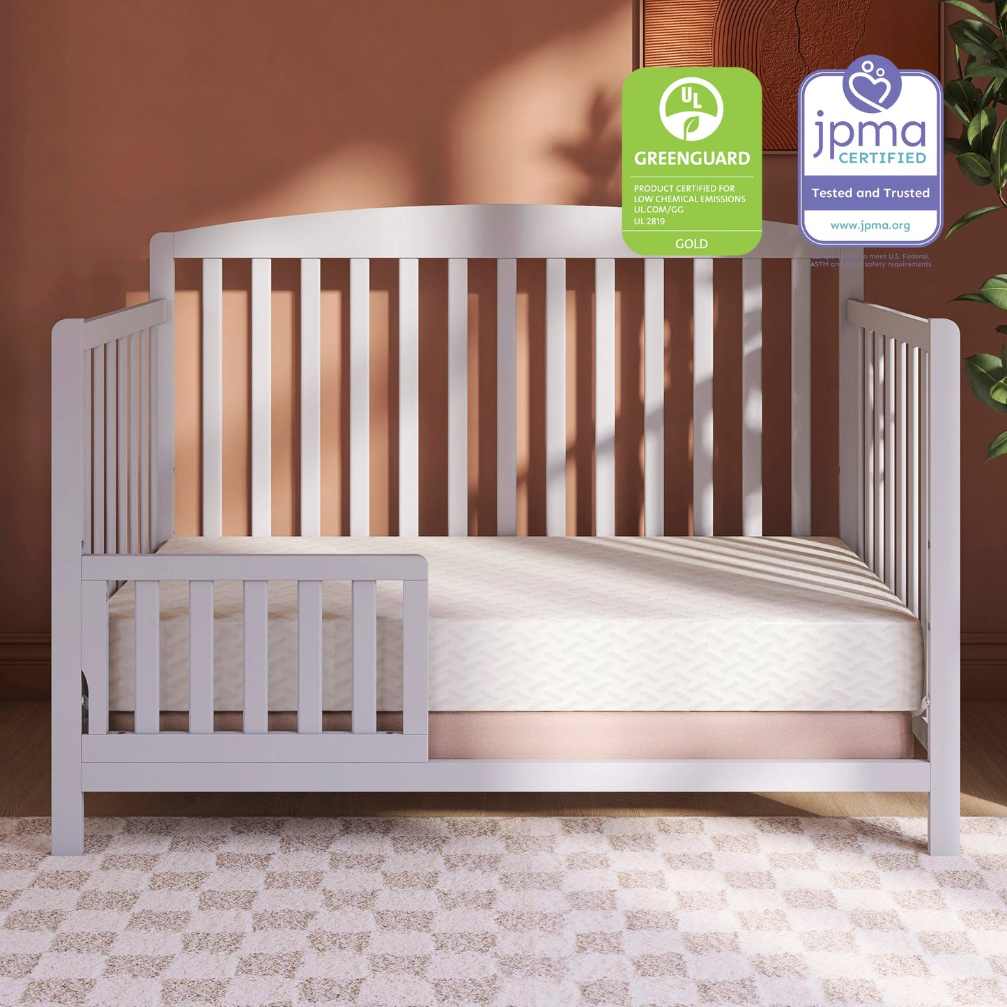 Dream On Me Baby Fairy 5 Inch Foam Crib & Toddler Bed Mattress