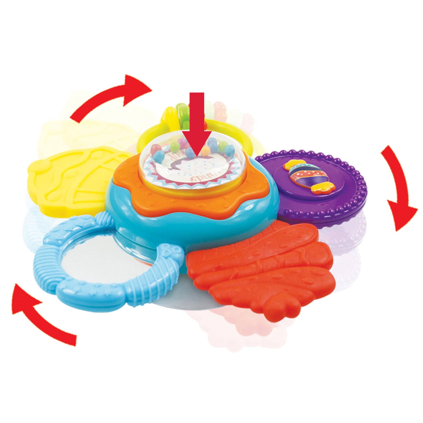 Discovery Toys Stick & Spin Flower Highchair Toy