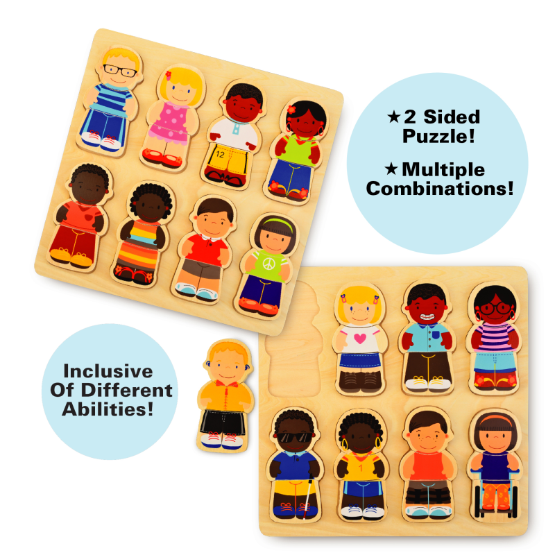 Discovery Toys We All Belong Chunky Diversity Inclusive Wood Puzzle
