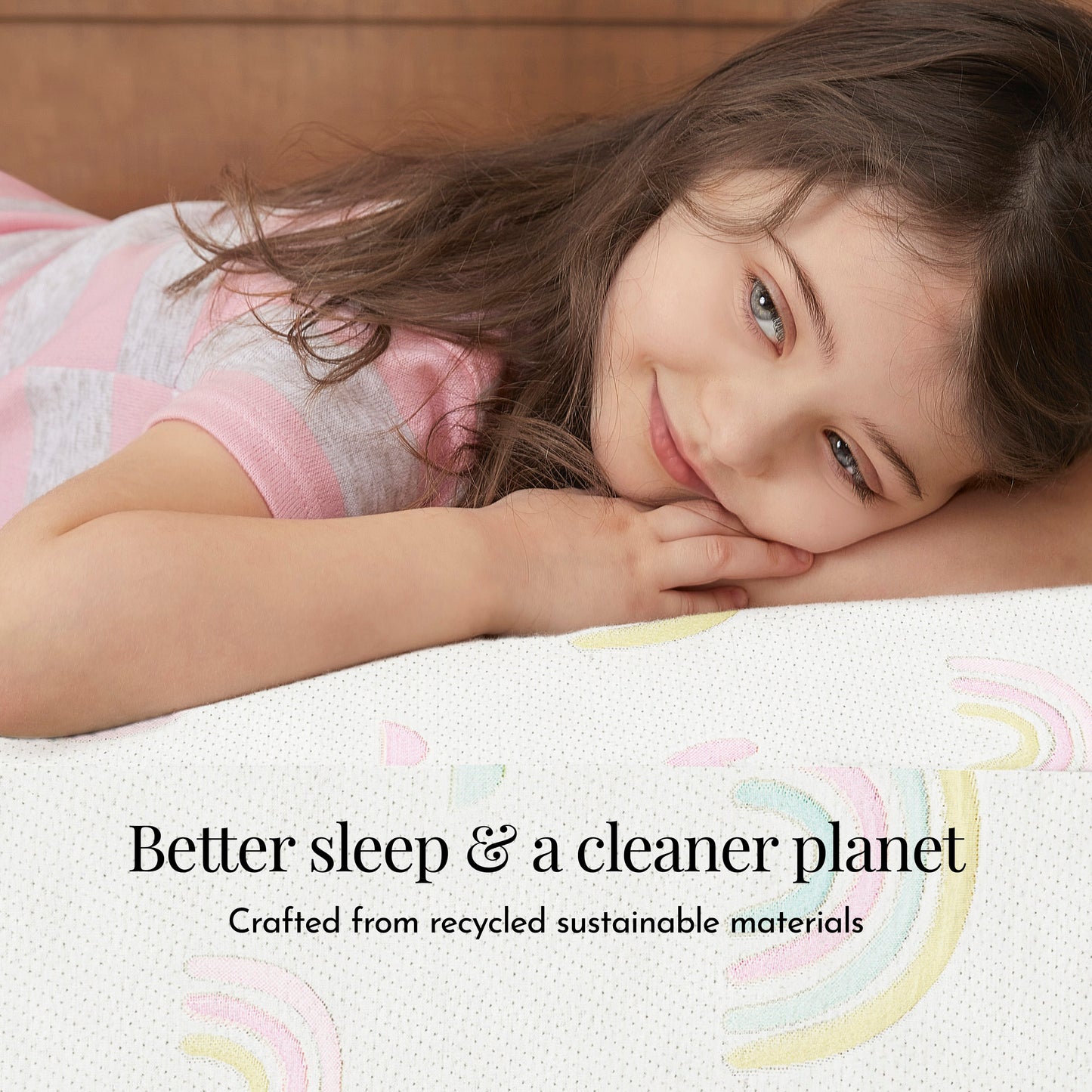 Dream On Me Coil Inner Spring Over The Rainbow Crib & Toddler Mattress