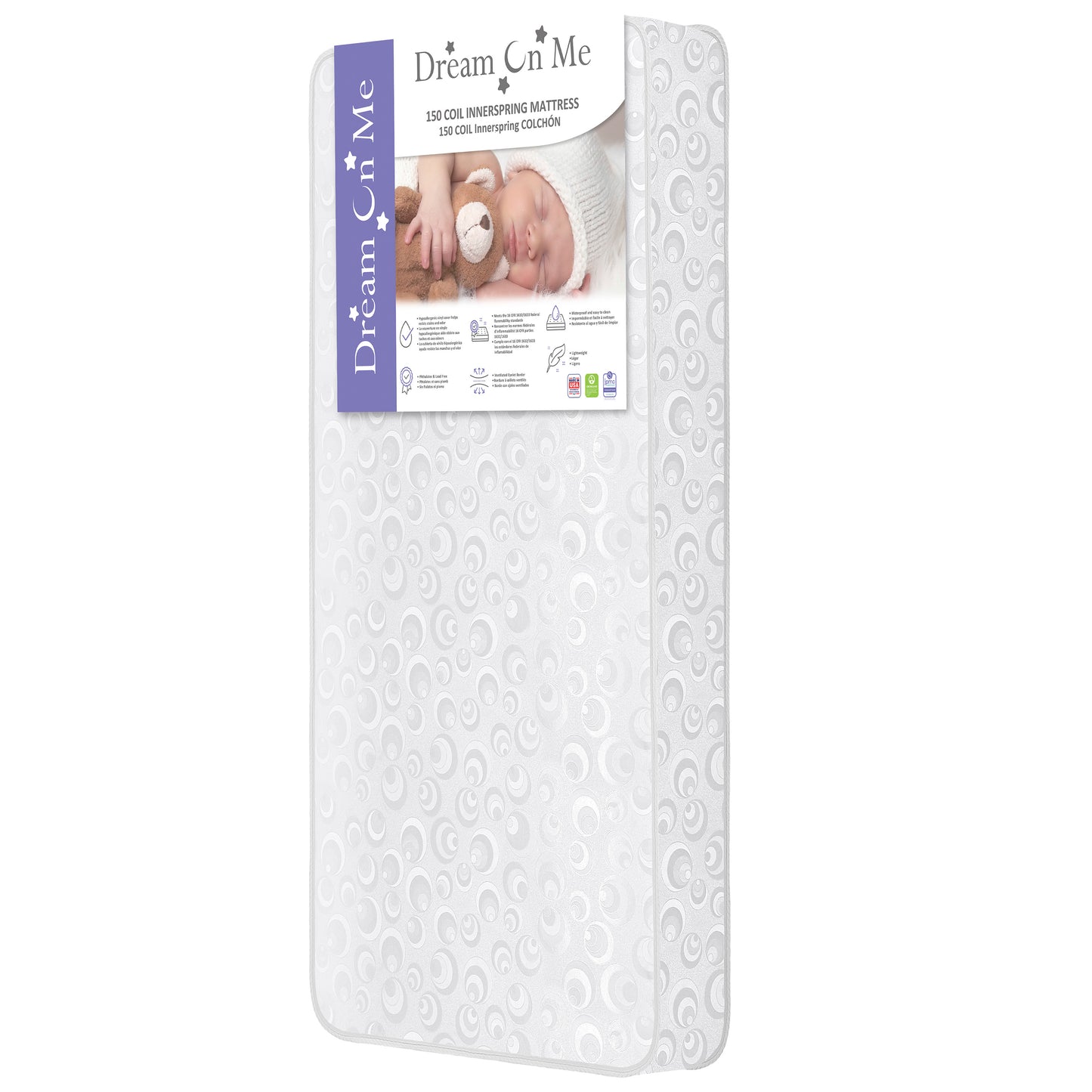 Dream On Me Juniper Ultra Coil Inner Spring Standard Crib & Toddler Bed Mattress