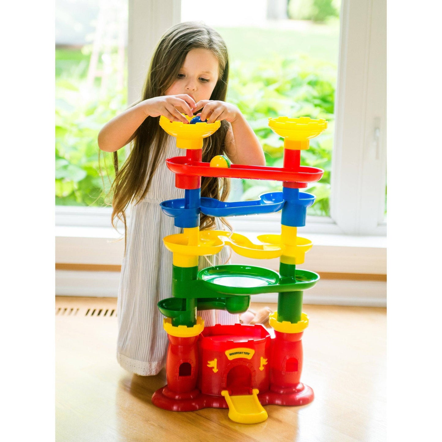 Discovery Toys Castle Marbleworks Chime Ball Drop Tower Toy