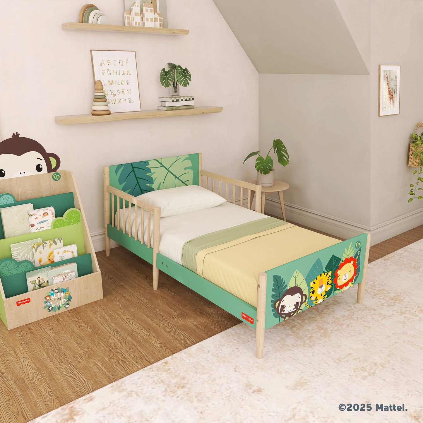 Fisher-Price By Dream On Me Fauna Collection Safari Dreams Toddler Bed