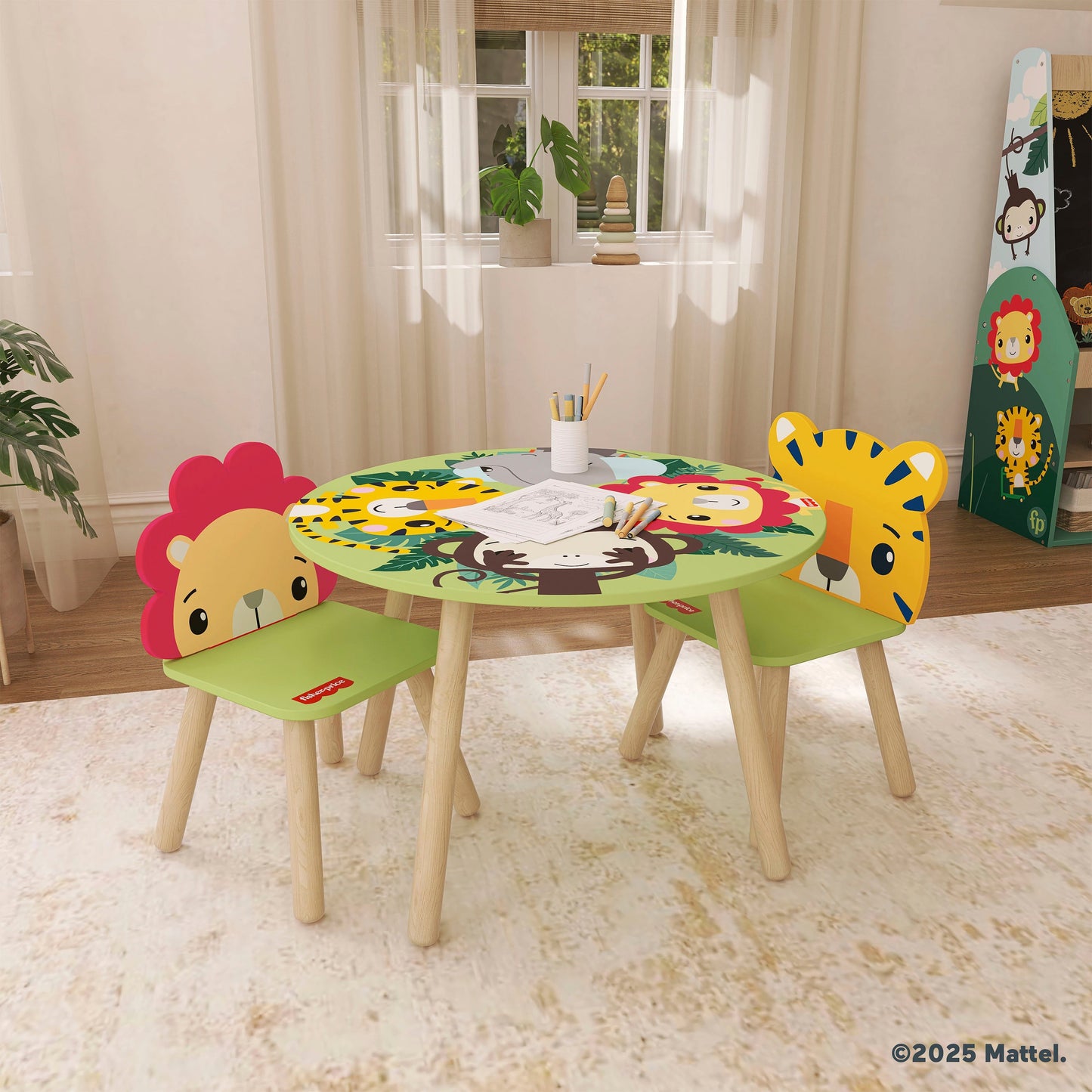 Fisher-Price Fauna Collection Pride Rock Table Chair Set by Dream On Me