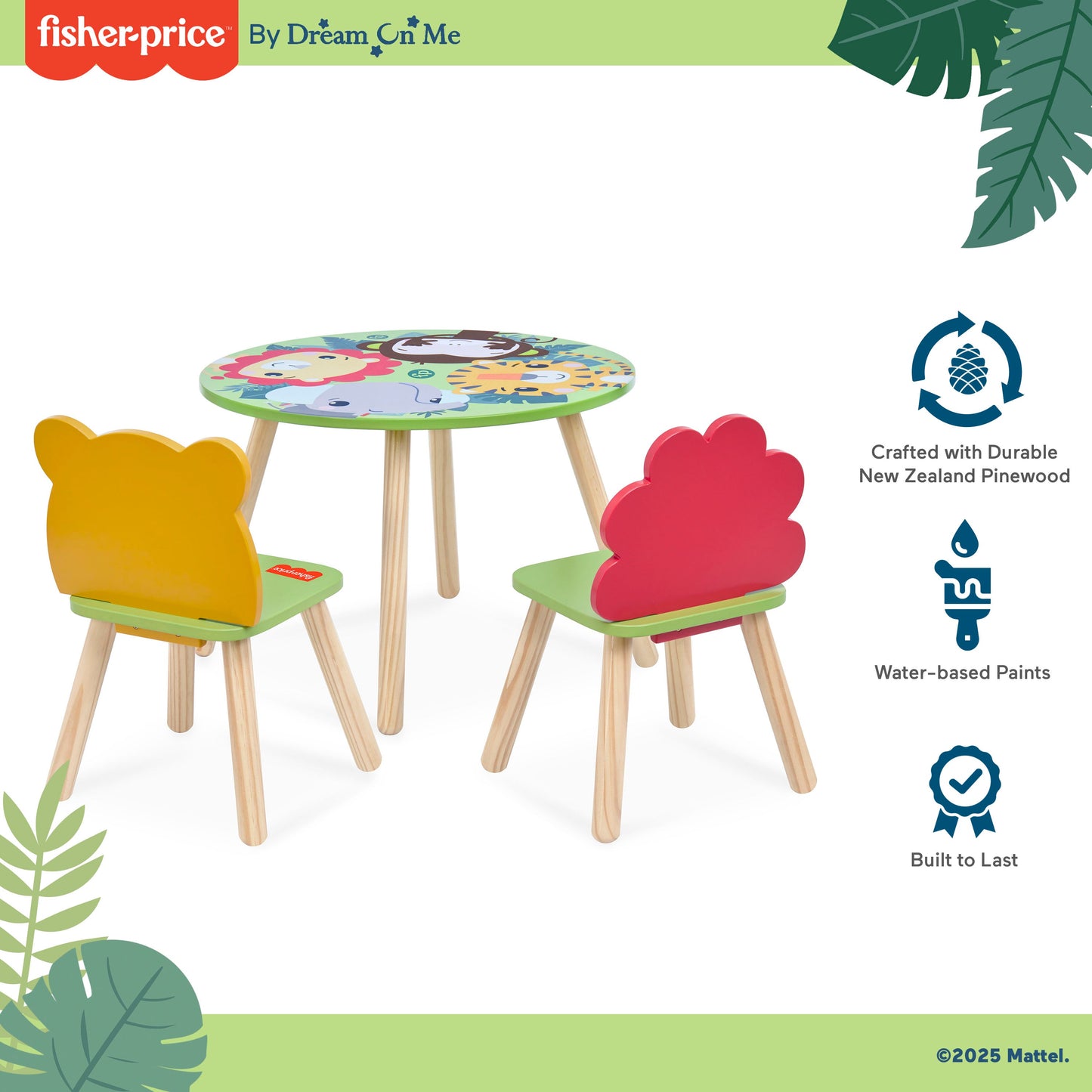 Fisher-Price Fauna Collection Pride Rock Table Chair Set by Dream On Me