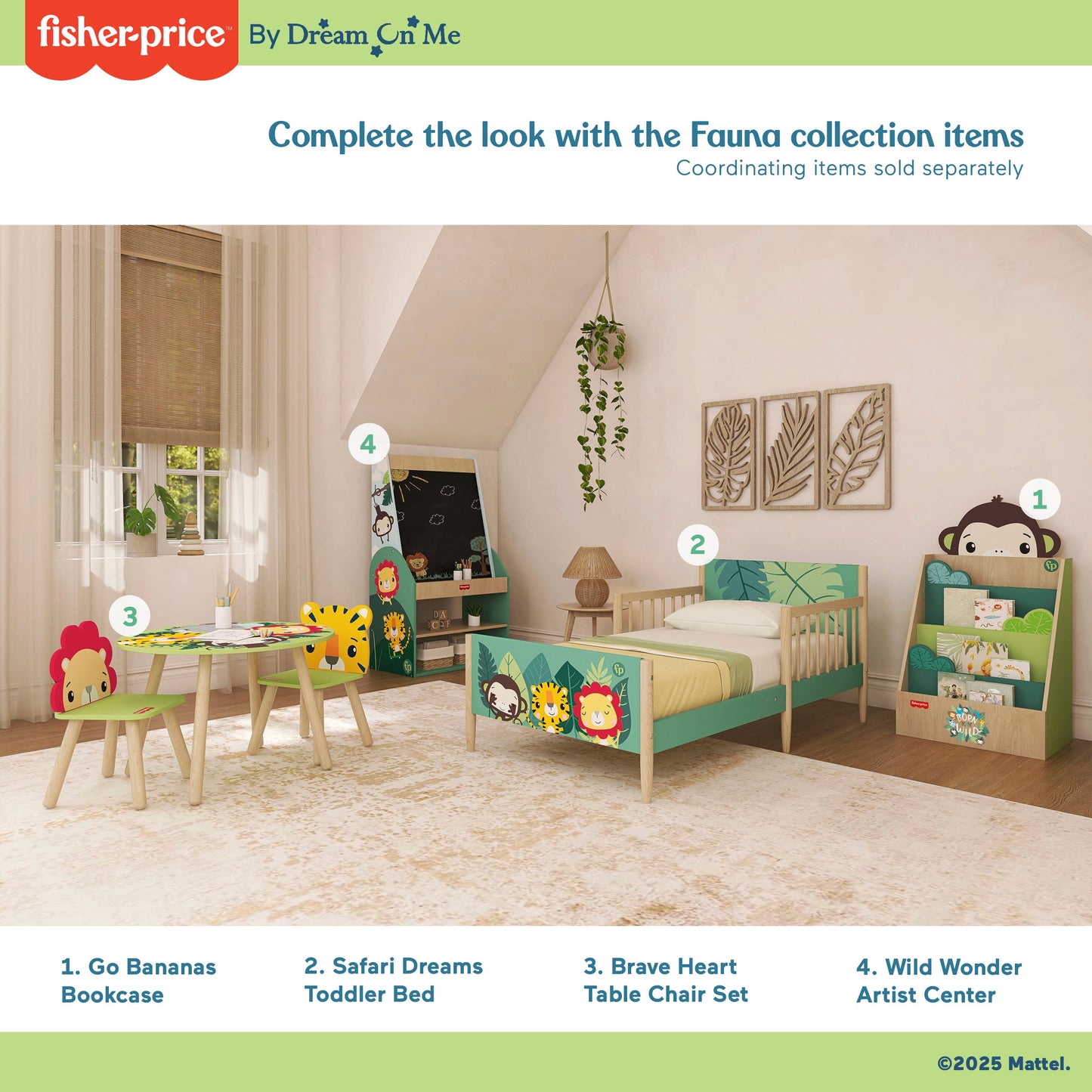 Fisher-Price Fauna Collection Pride Rock Table Chair Set by Dream On Me
