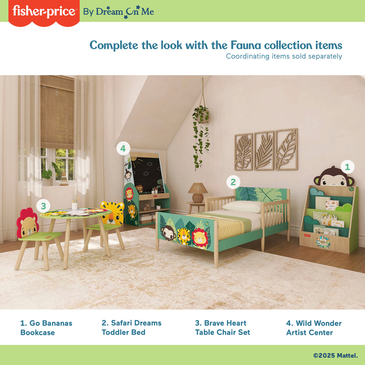 Fisher-Price By Dream On Me Fauna Collection Go Bananas Bookcase