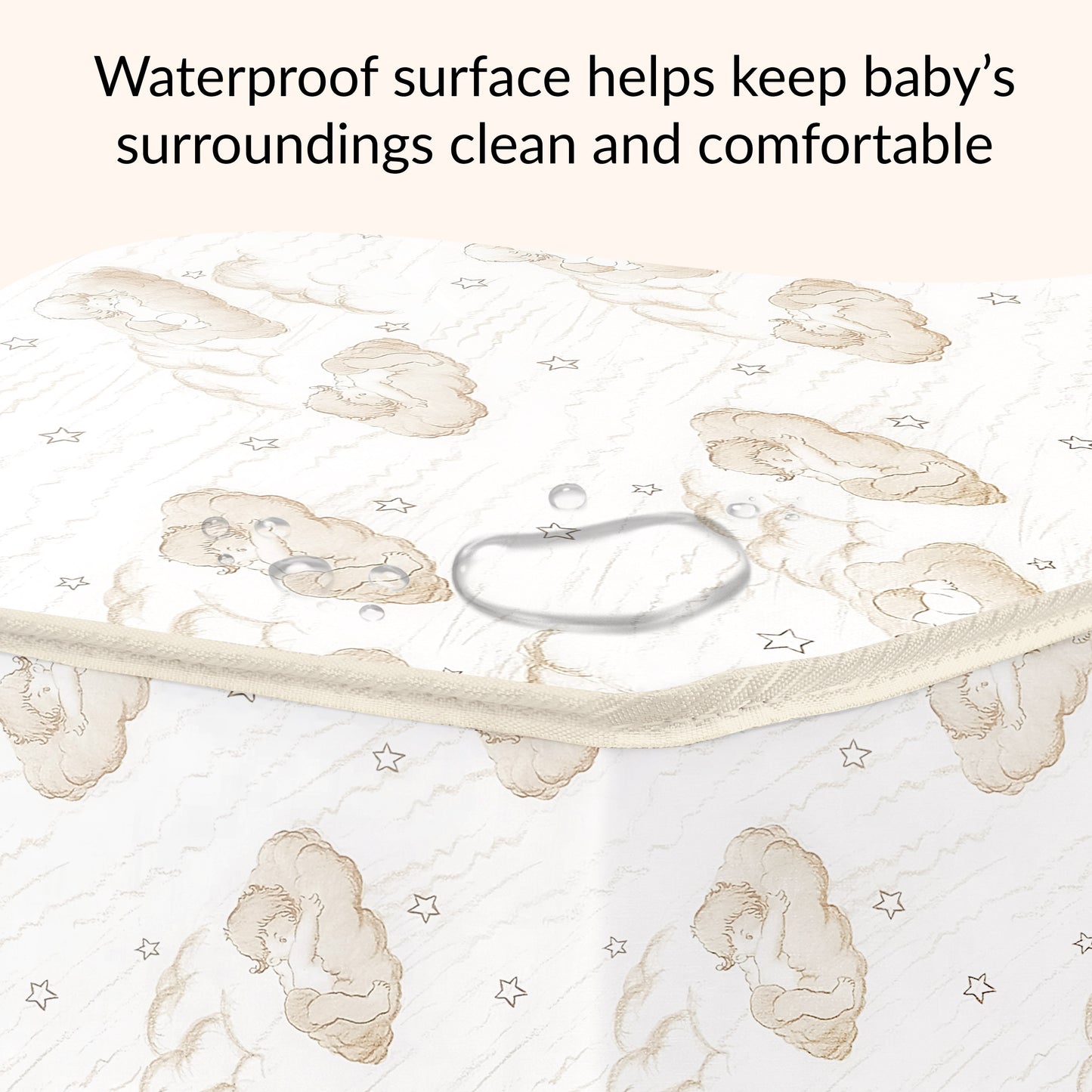 Dream On Me Iris 3" Spring Coil Portable Mini Crib Mattress