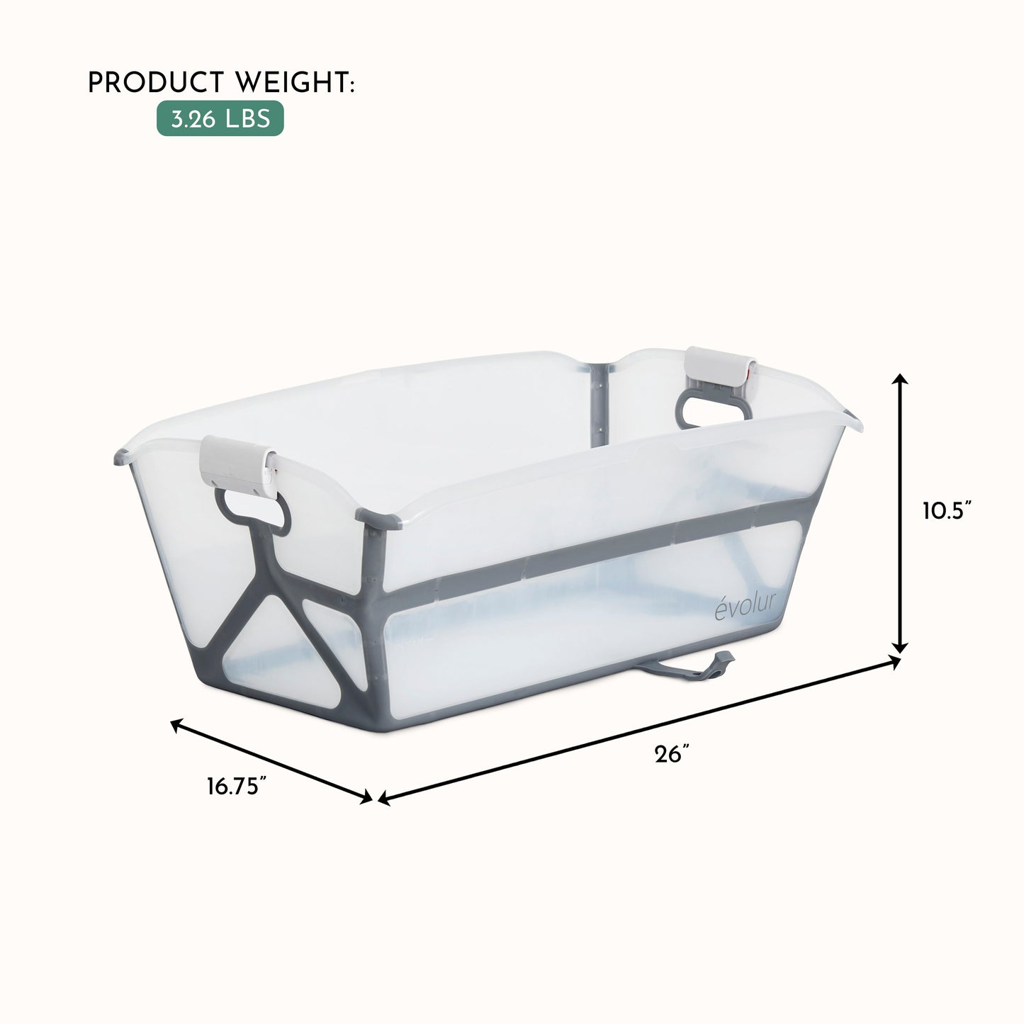 Evolur Supple Baby Spa Bath Tub