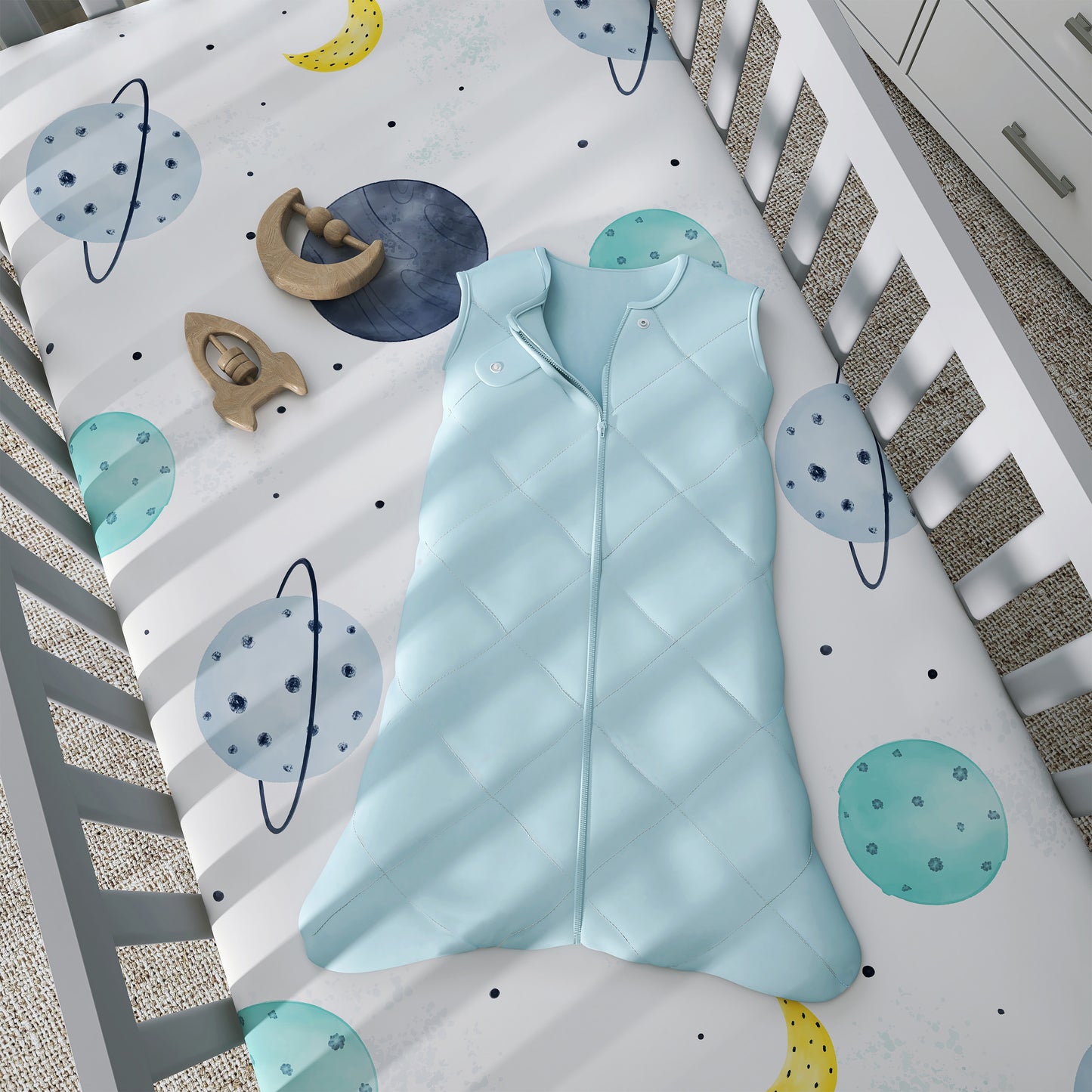 Evolur Space Adventure 3 pc Crib Set
