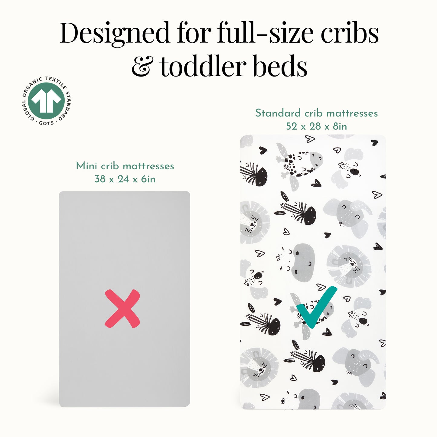 Evolur Zoo Love 3 pc Crib Set