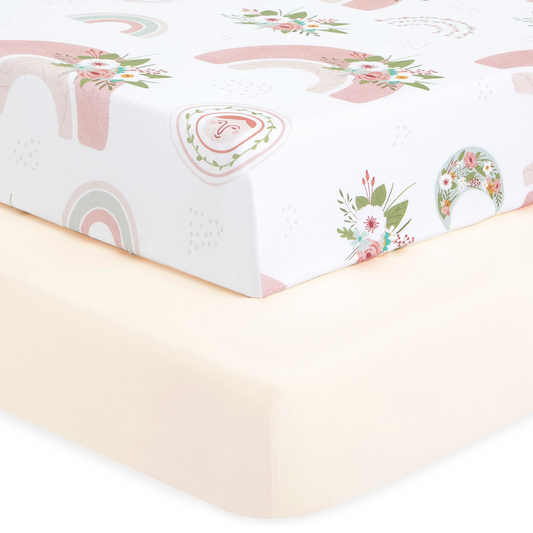 Evolur Rain-Boho 2 pc Sheet Set (Light)