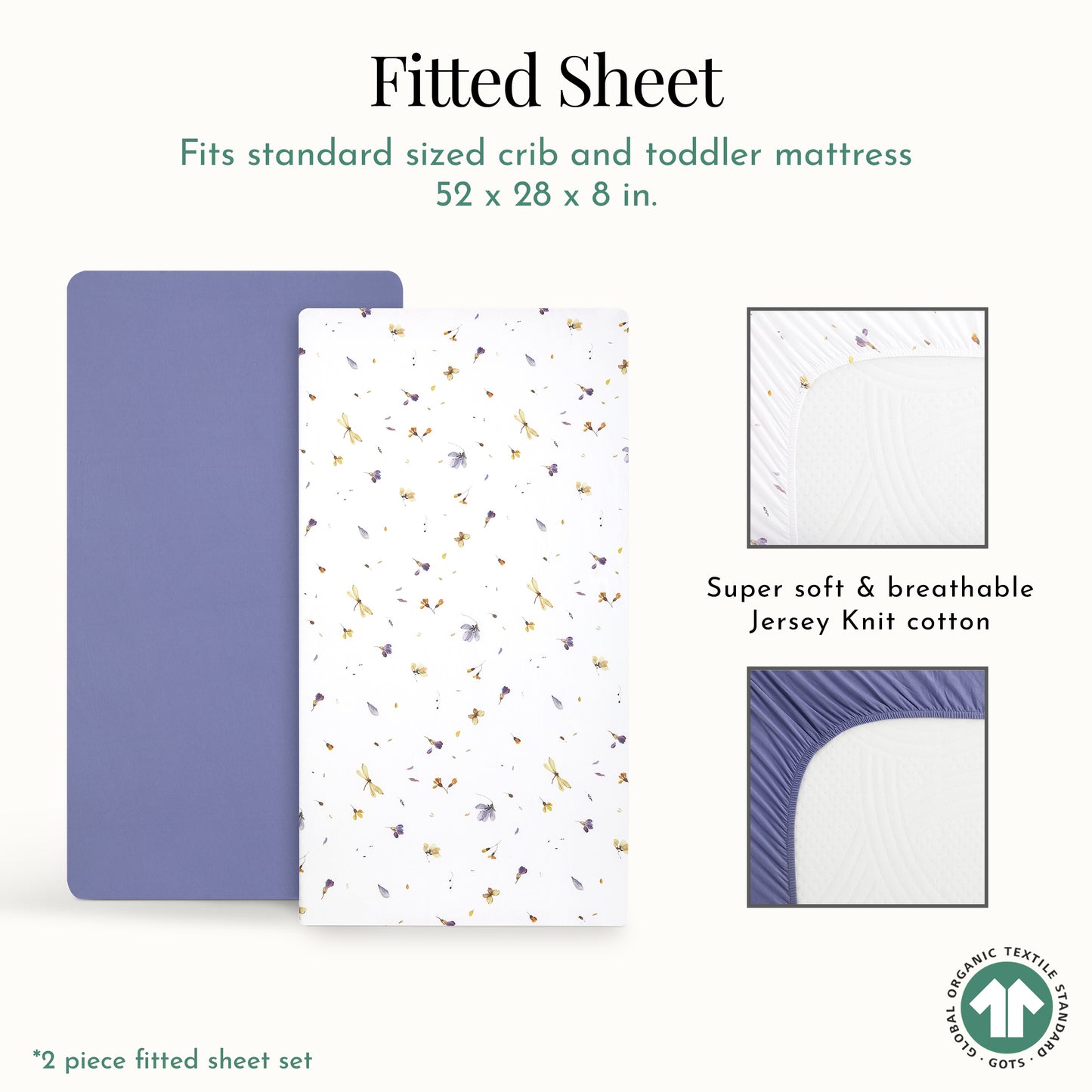 Evolur Be Wild 2 pc Sheet Set (Dark)