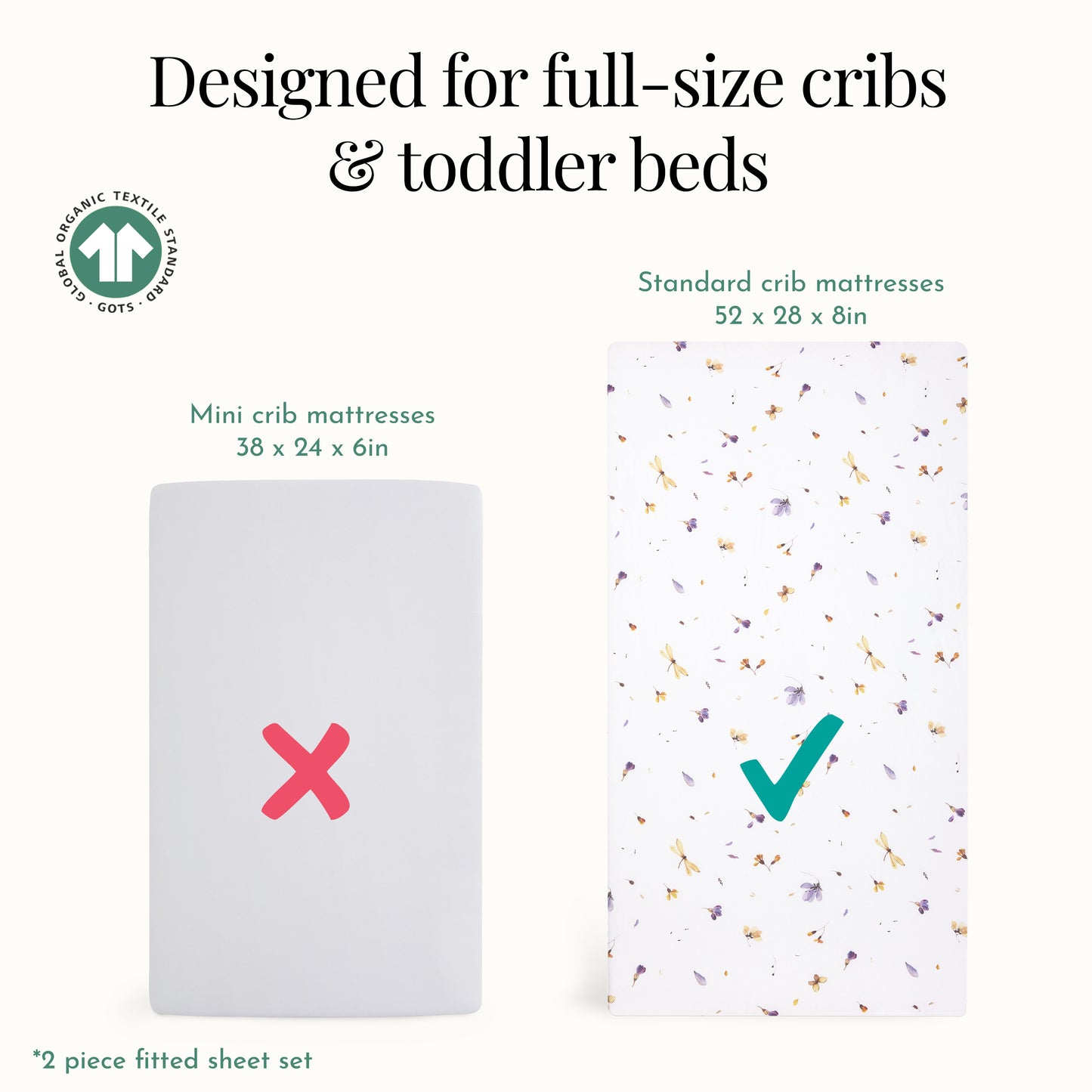 Evolur Be Wild 2 pc Sheet Set (Dark)