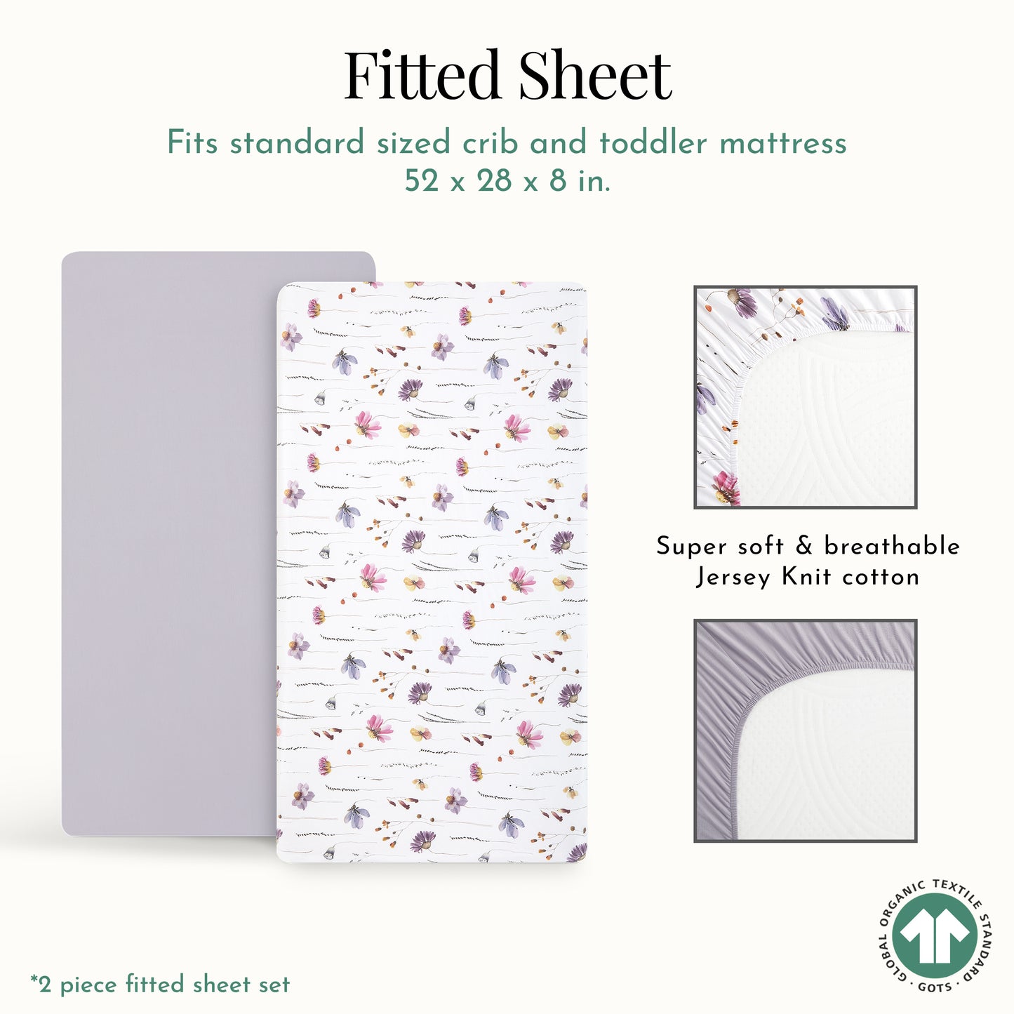 Evolur Be Wild 2 pc Sheet Set (Light)