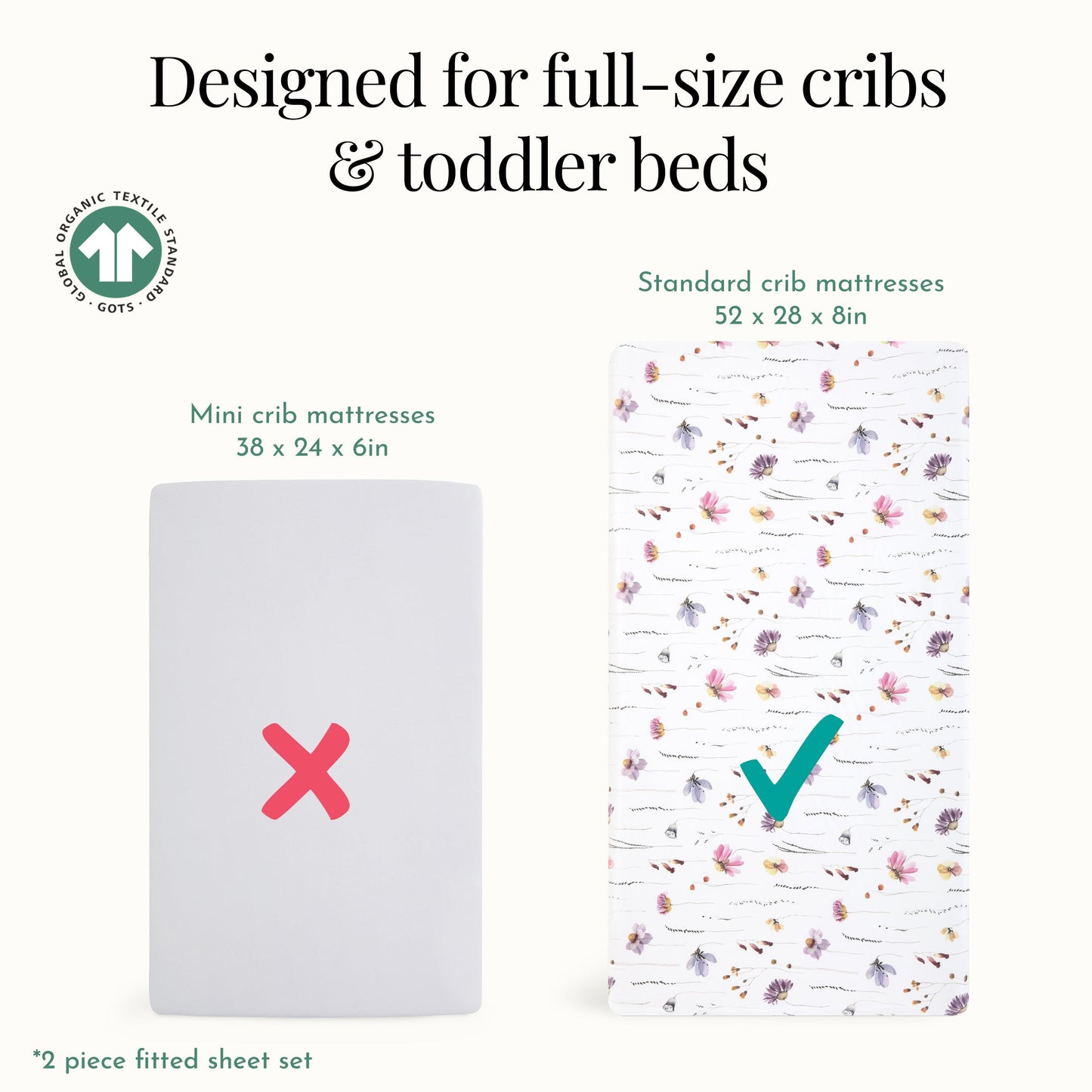 Evolur Be Wild 2 pc Sheet Set (Light)