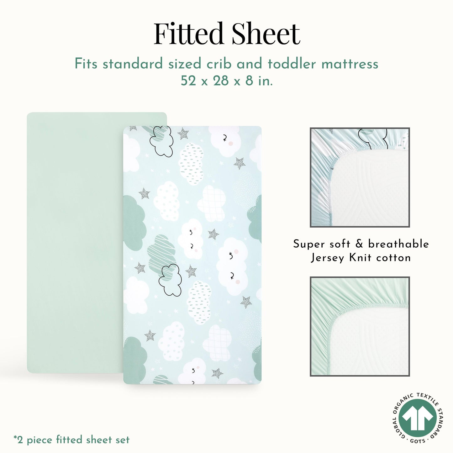 Evolur Dreamer 2 pc Sheet Set