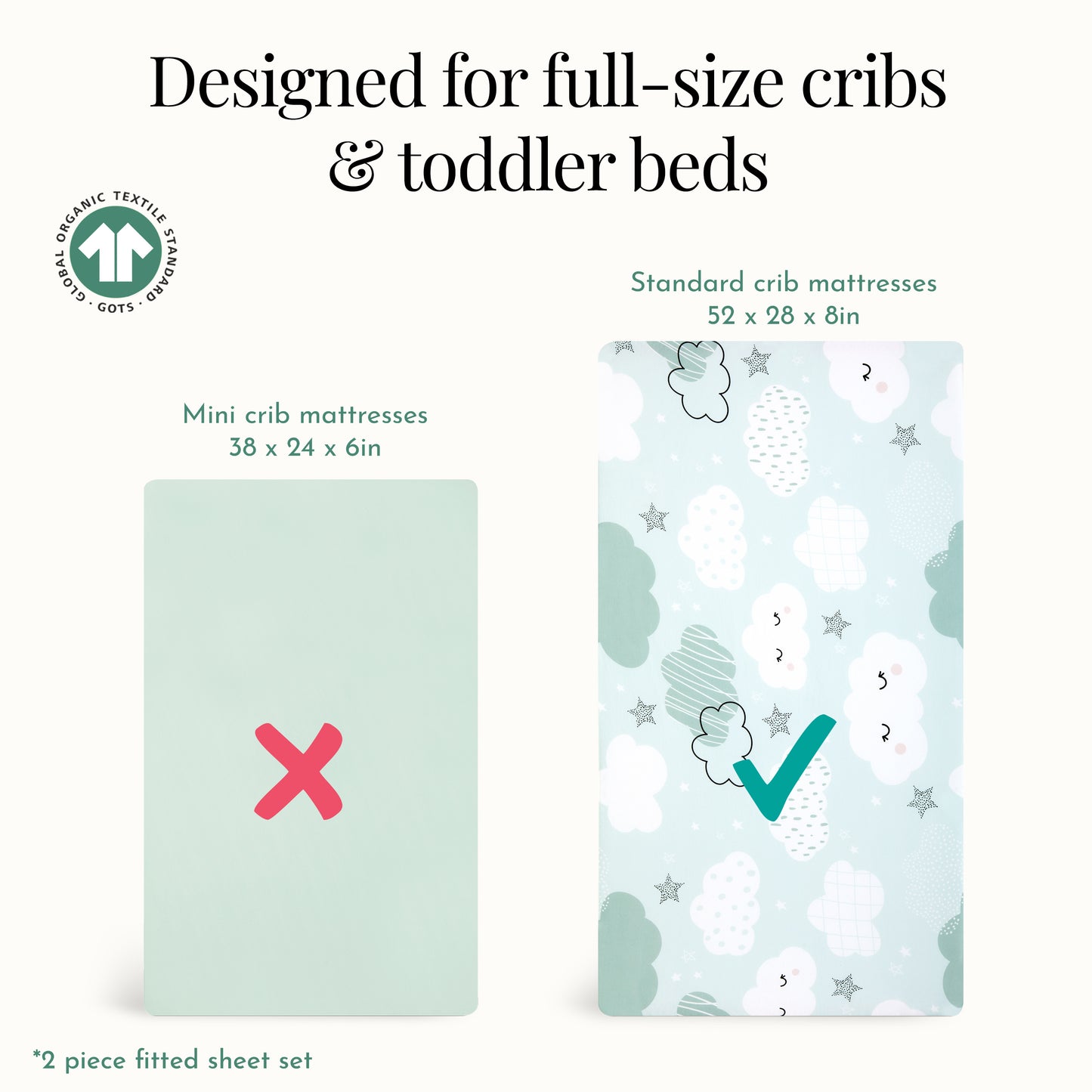 Evolur Dreamer 2 pc Sheet Set