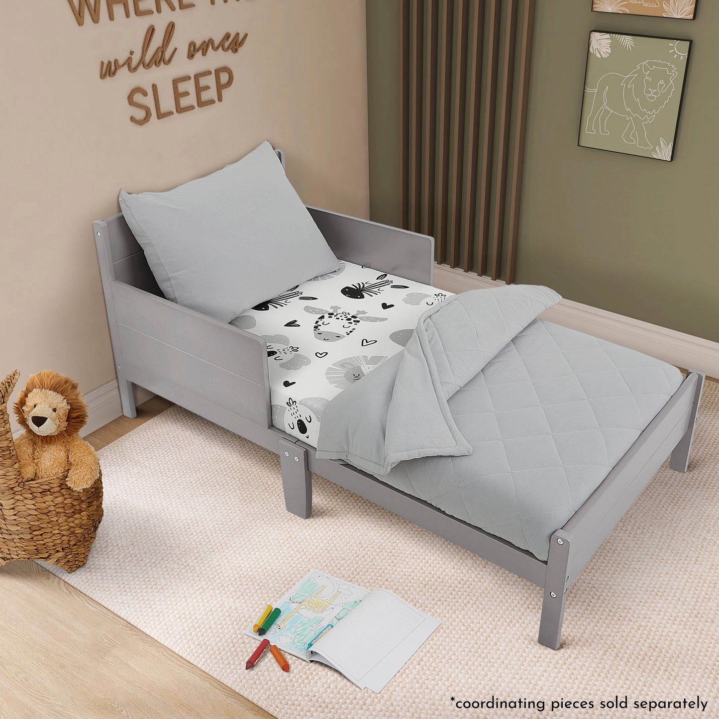 Evolur Zoo Love 2 pc Sheet Set