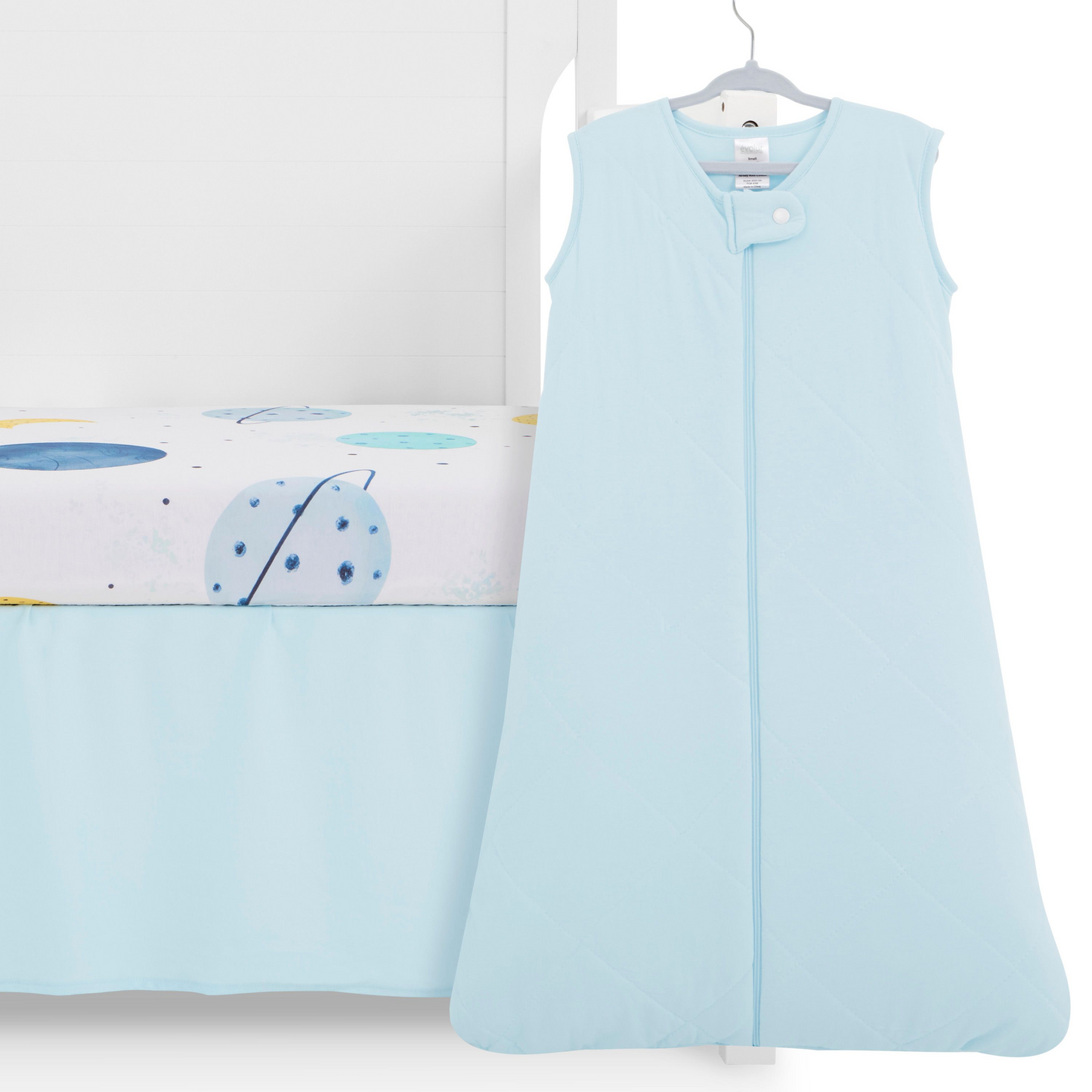 Evolur Space Adventure 3 Piece Mini Crib Bedding Set