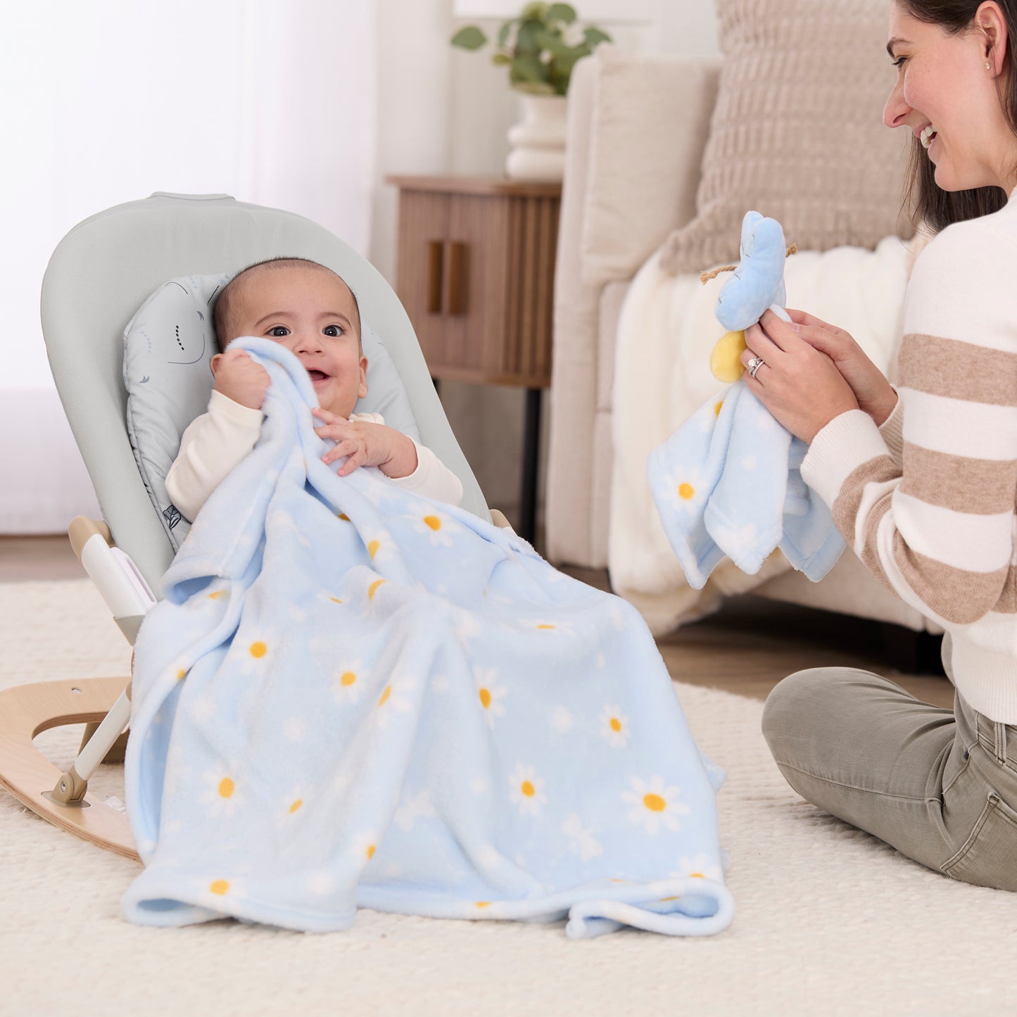 Evolur Secret Garden 2 pc Gift Set - Blanket with Lovey