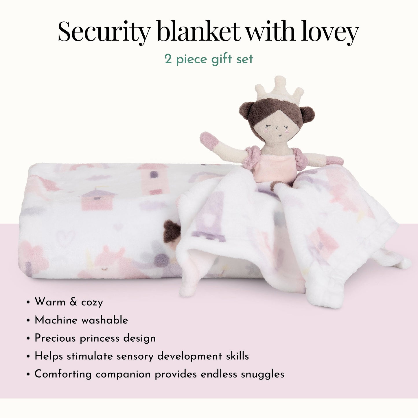 Evolur Enchanted Dreams 2 pc Gift Set - Blanket with Lovey