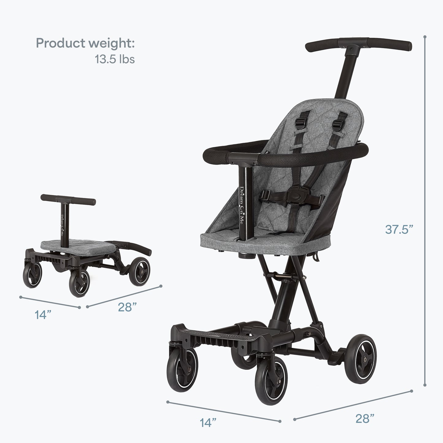 Dream On Me Coast Rider Lightweight Travel Stroller