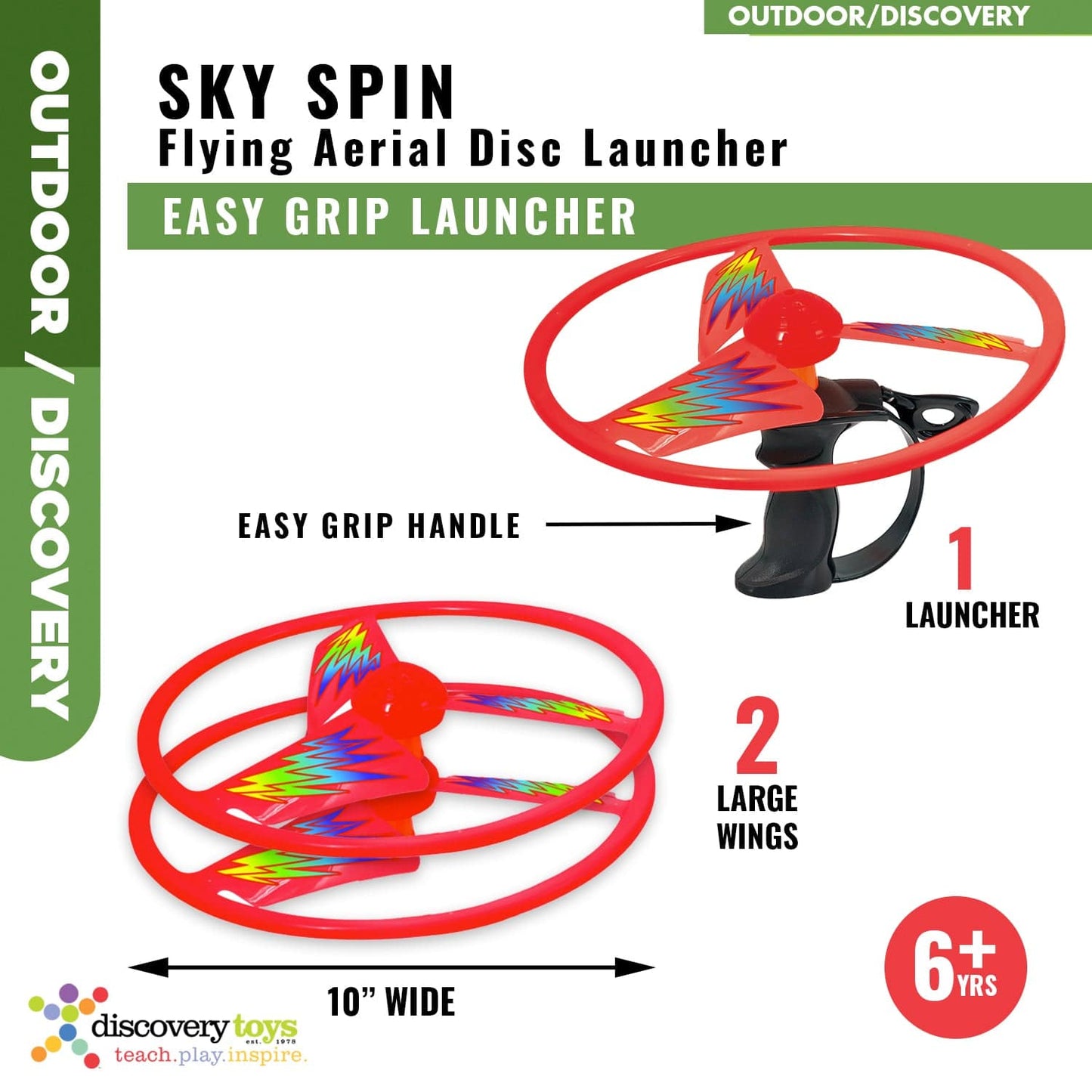 Discovery Toys Sky Spin Flying Copter Outdoor Toy
