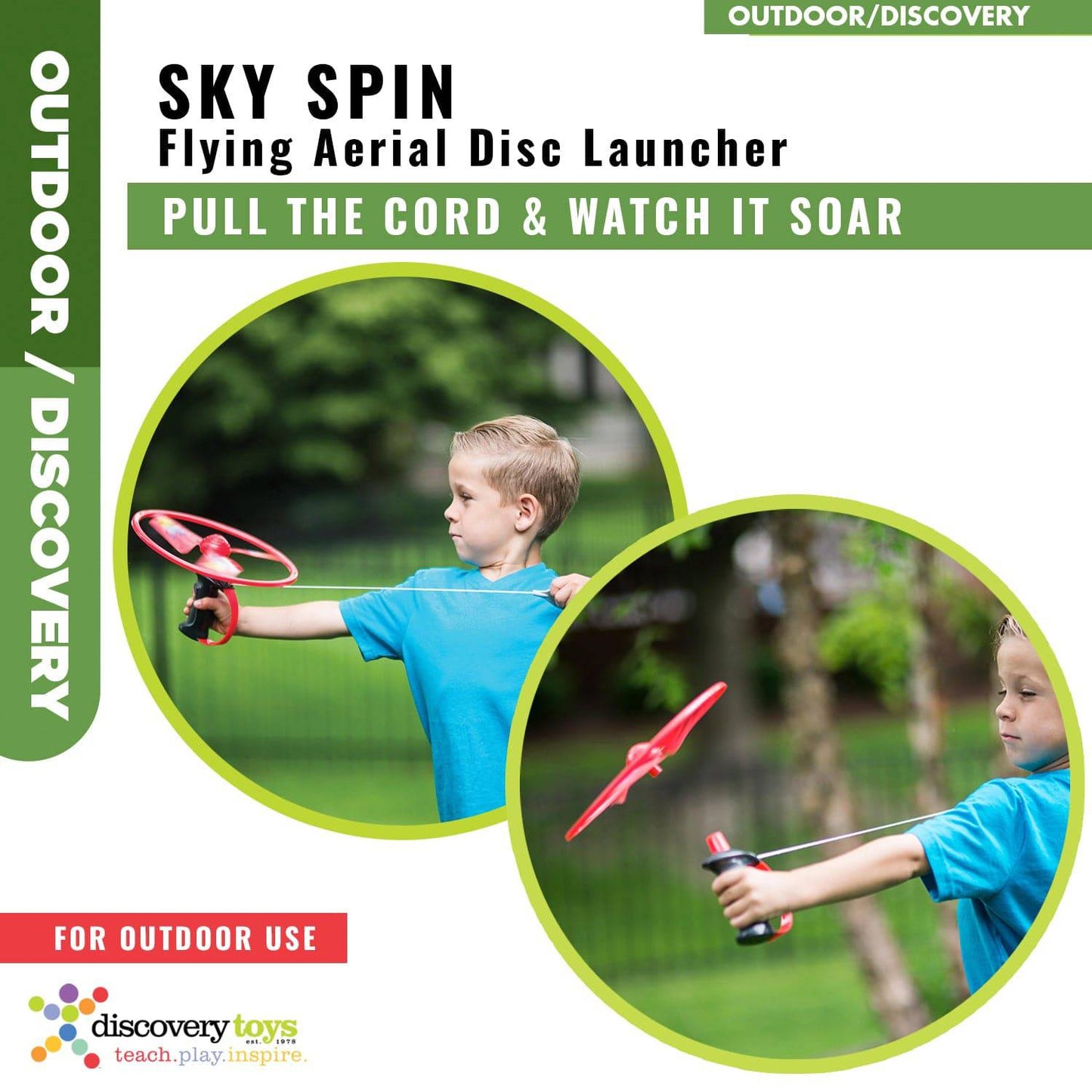 Discovery Toys Sky Spin Flying Copter Outdoor Toy