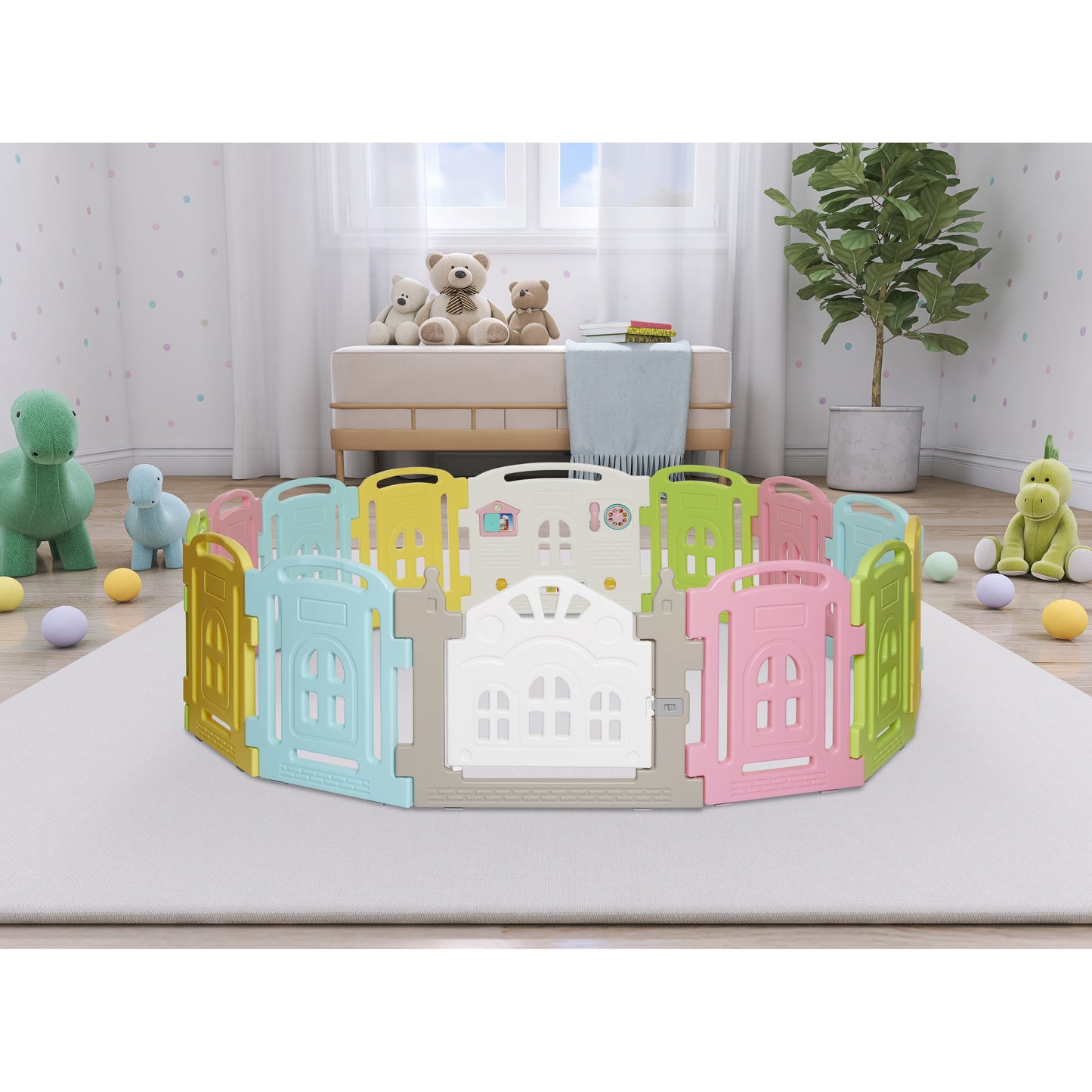 Dream On Me 14 Panel Groovy Play Center / Play Pen / Play Yard