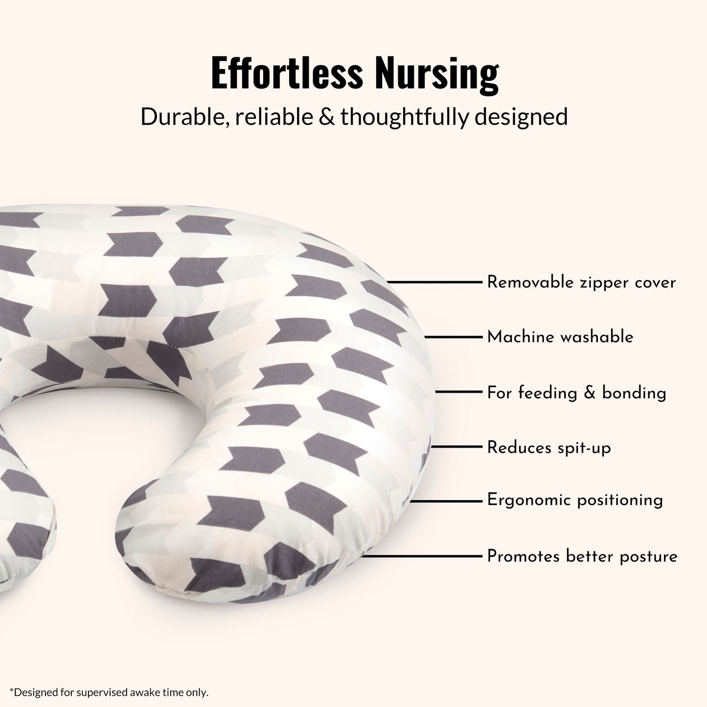 Dream On Me Beeboo Nursing Pillow And Positioner