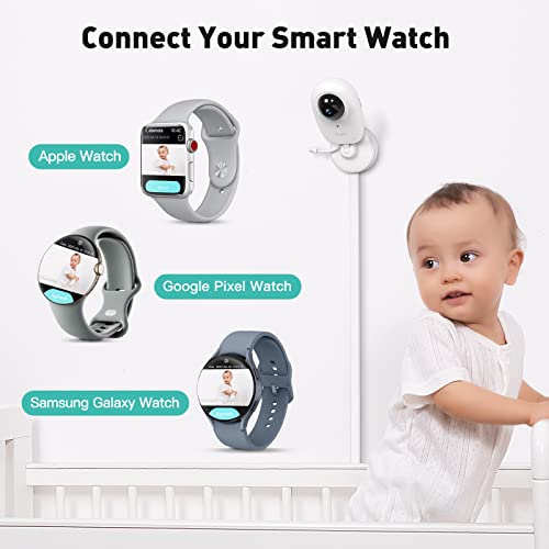 Look Look Baby -  Smart Baby Monitor - 1080P HD Camera, Smartwatch Connectivity