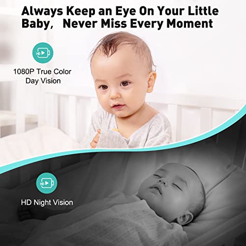 Look Look Baby -  Smart Baby Monitor - 1080P HD Camera, Smartwatch Connectivity