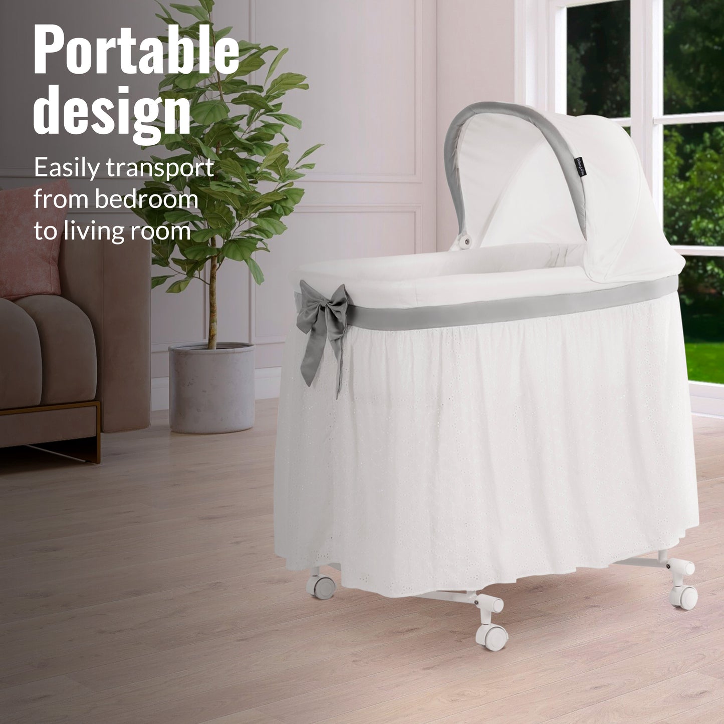 Dream On Me Montreal Portable 2-In-1 Bassinet