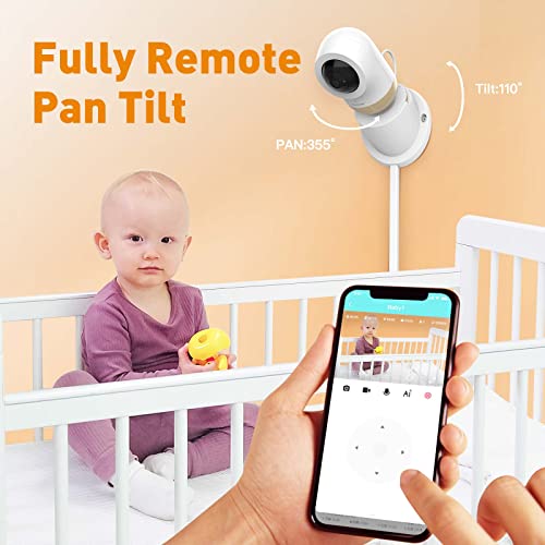 Ebemate Smart Baby Monitor - 2K Ultra HD Video & Audio, Smartwatch Integration