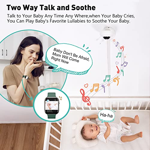 Look Look Baby -  Smart Baby Monitor - 1080P HD Camera, Smartwatch Connectivity