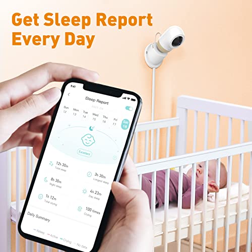 Ebemate Smart Baby Monitor - 2K Ultra HD Video & Audio, Smartwatch Integration