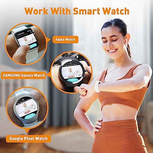 Ebemate Smart Baby Monitor - 2K Ultra HD Video & Audio, Smartwatch Integration