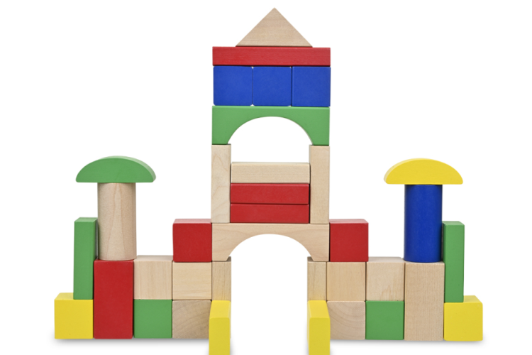 Discovery Toys Stack & Build Wood Blocks